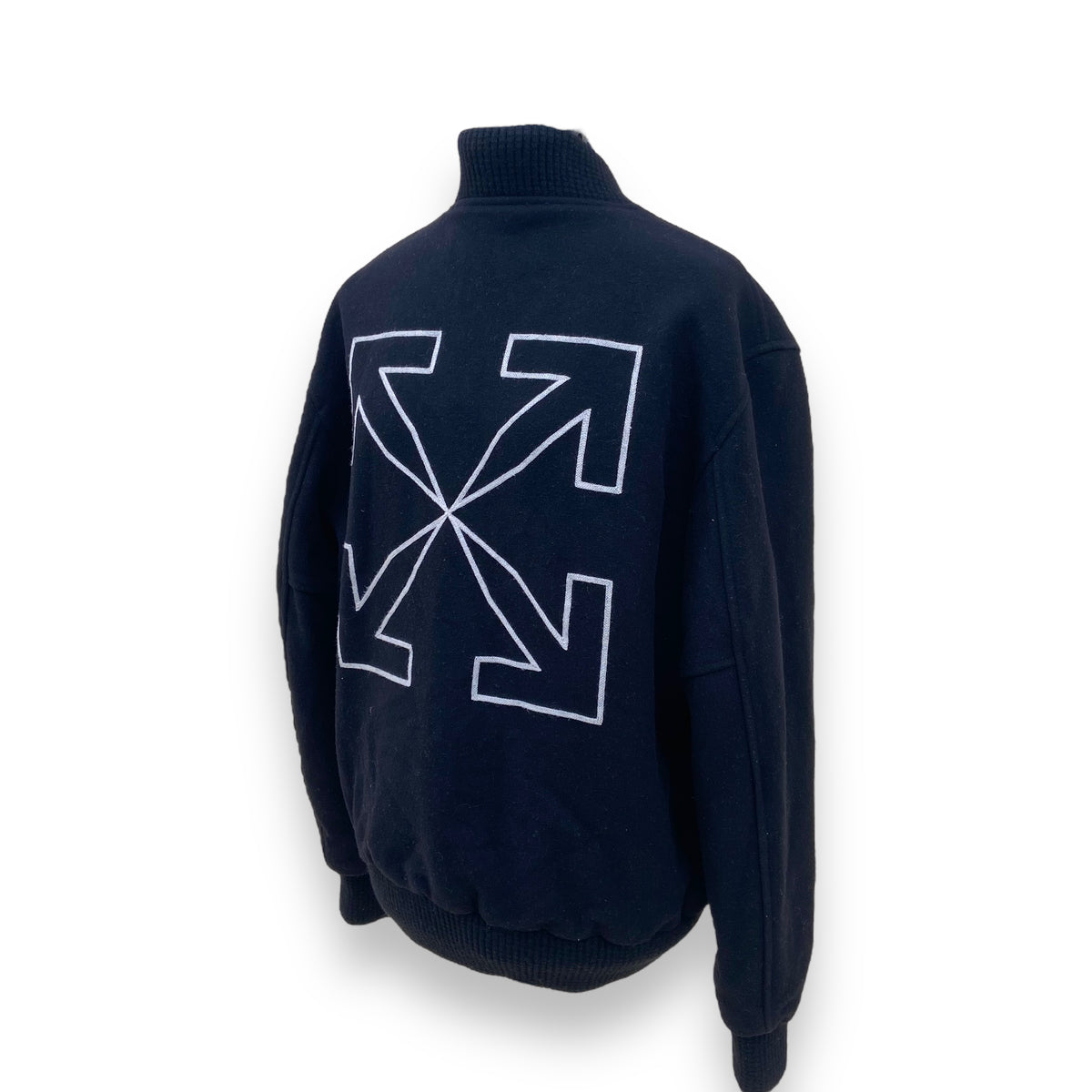 OFF-WHITE WOOL JACKET BLACK M