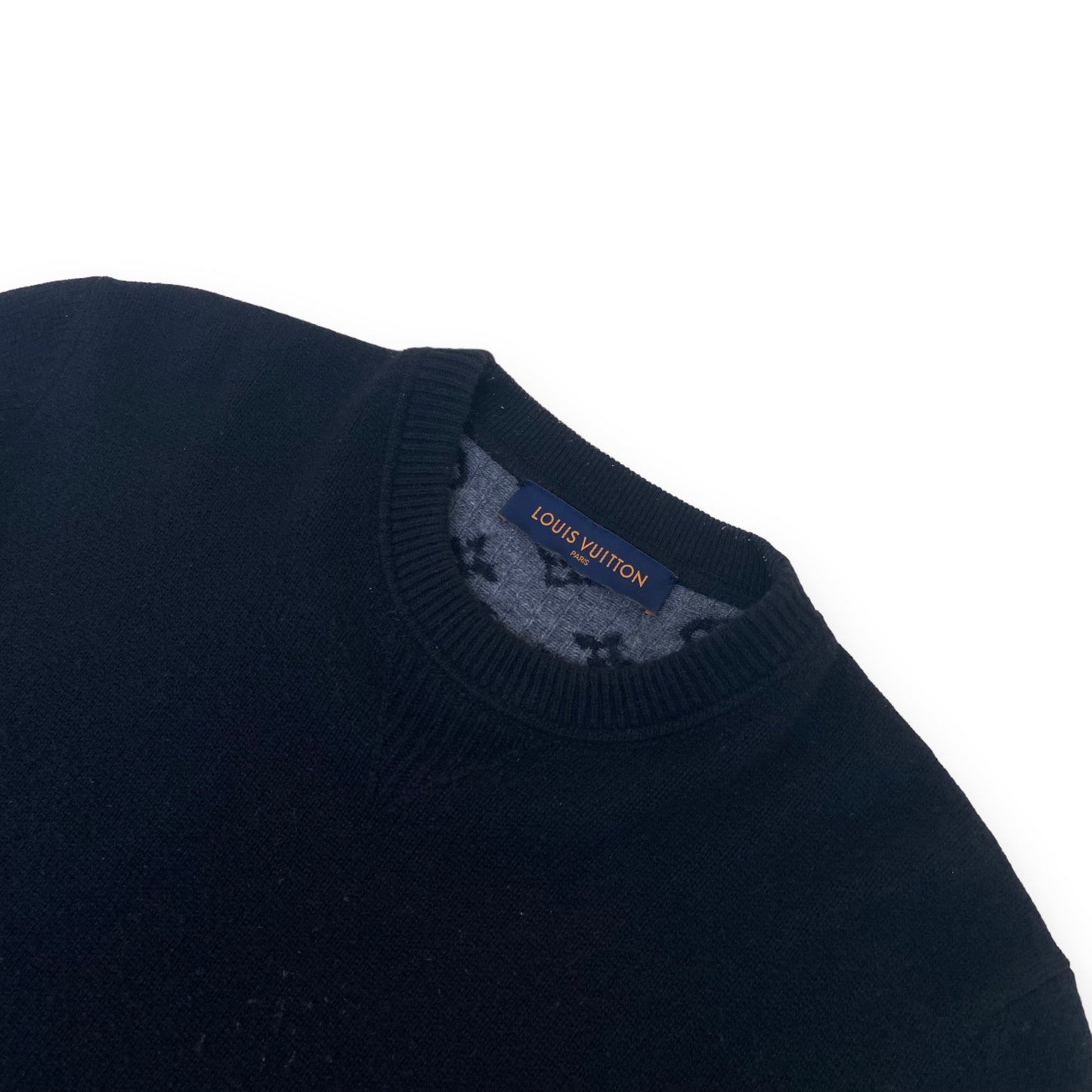 LOUIS VUITTON CASHMERE SWEATER BLACK L