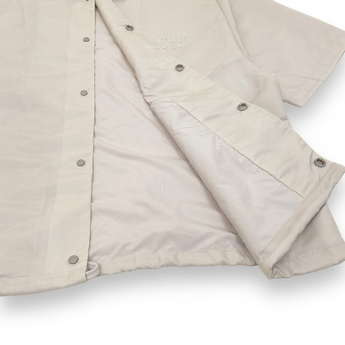 ESSENTIALS FEAR OF GOD NYLON JACKET CREAM M