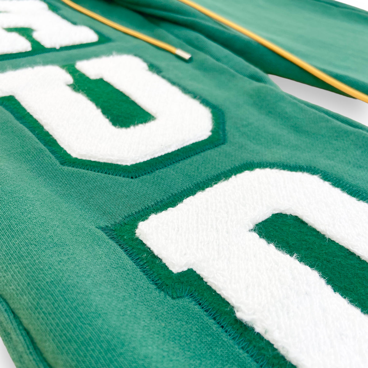 RHUDE VARSITY LOGO JOGGERS FOREST GREEN S