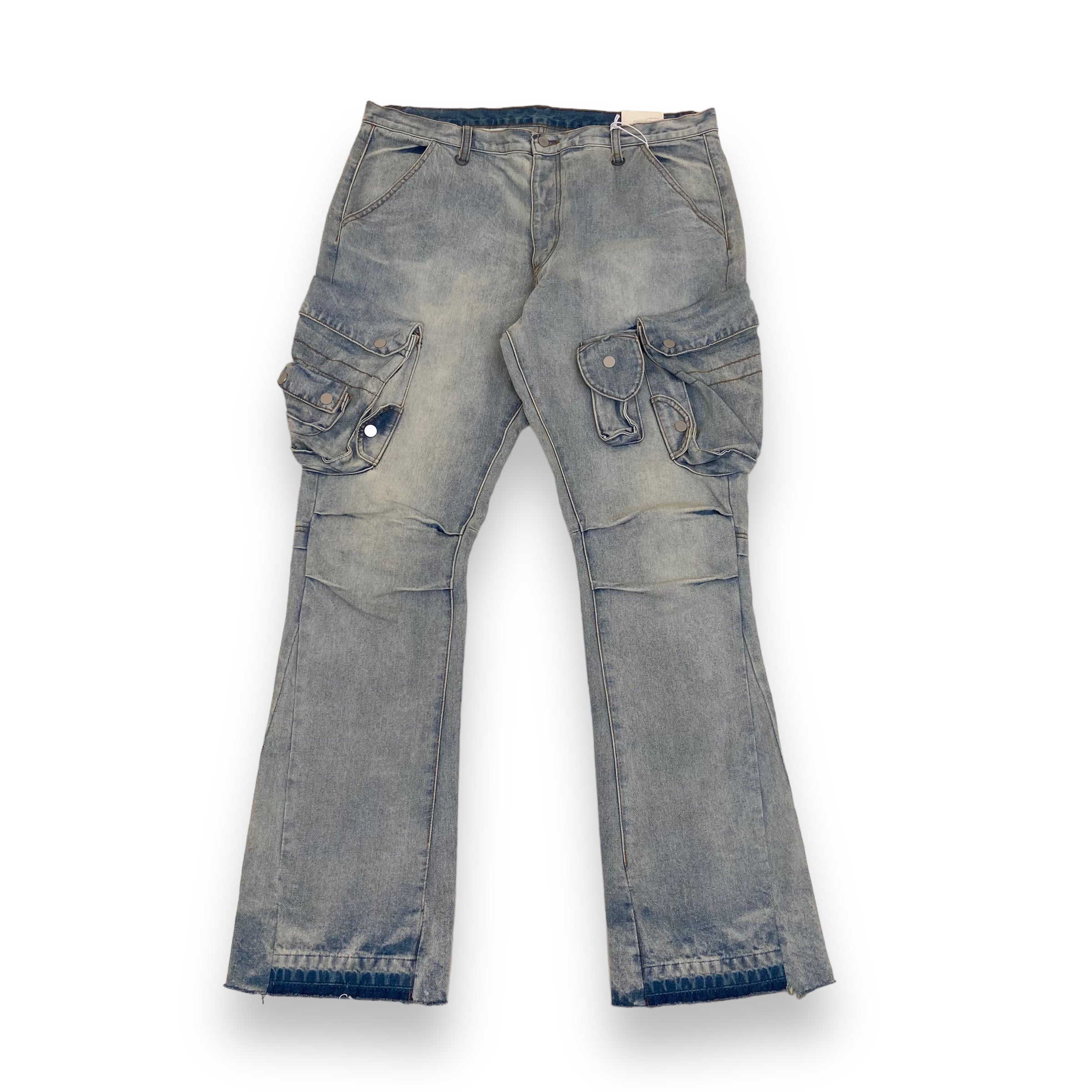 MNML FLARED DENIM JEANS BLUE 40W