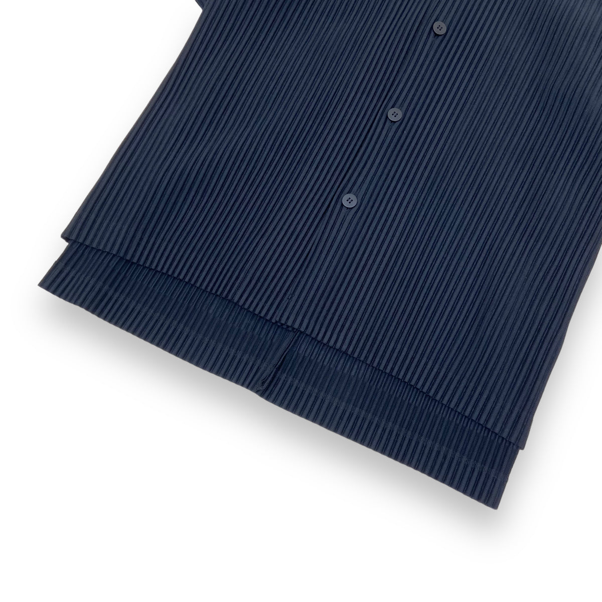 HOMME PLISSÉ ISSEY MIYAKE PLEATED SHIRT BLACK S