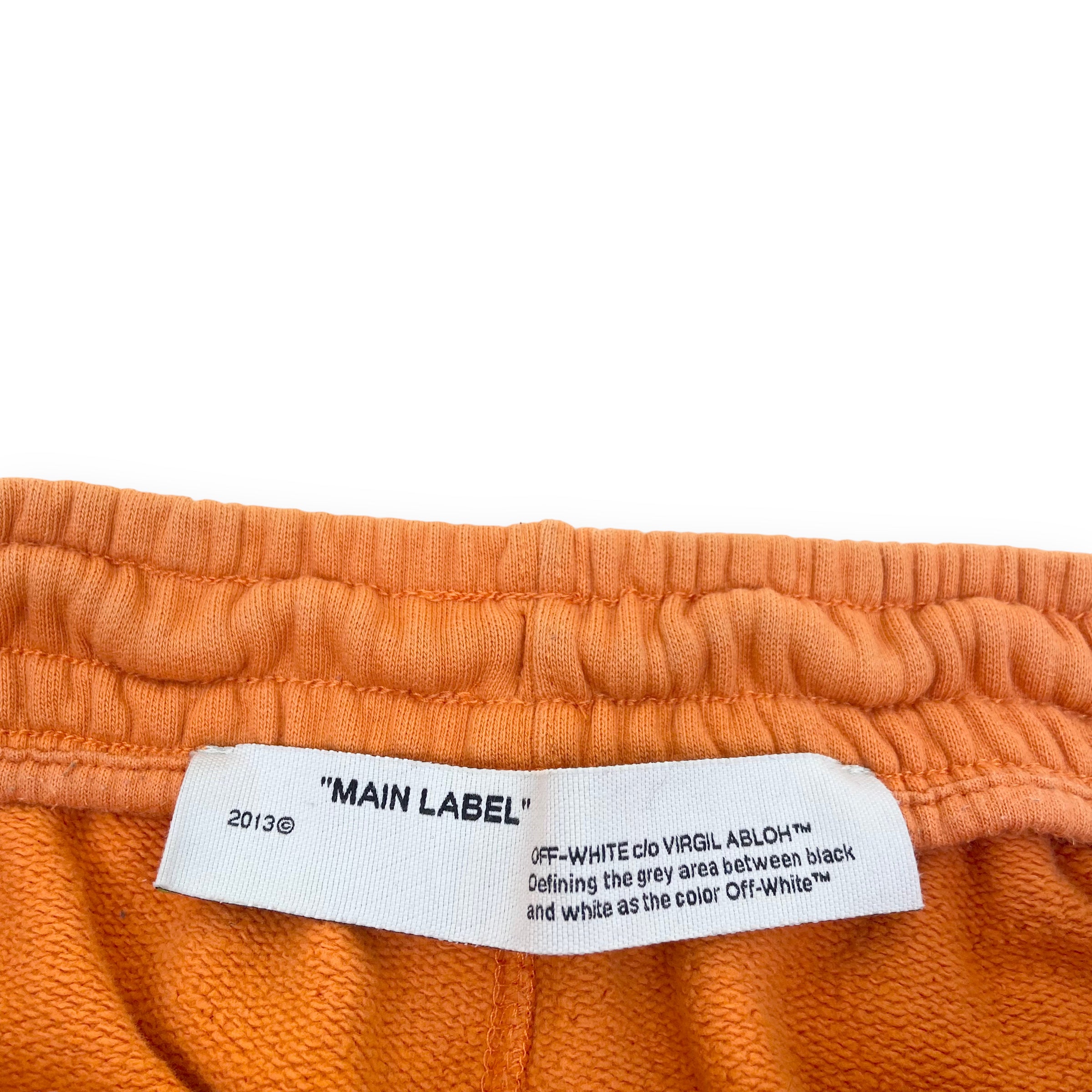 OFF-WHITE TAPE JOGGERS ORANGE M