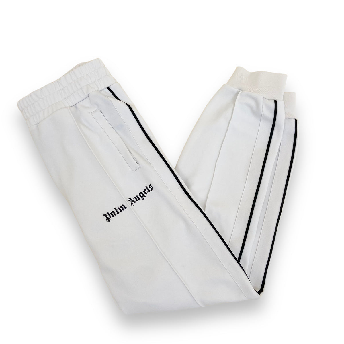 PALM ANGELS TRACK PANTS WHITE M