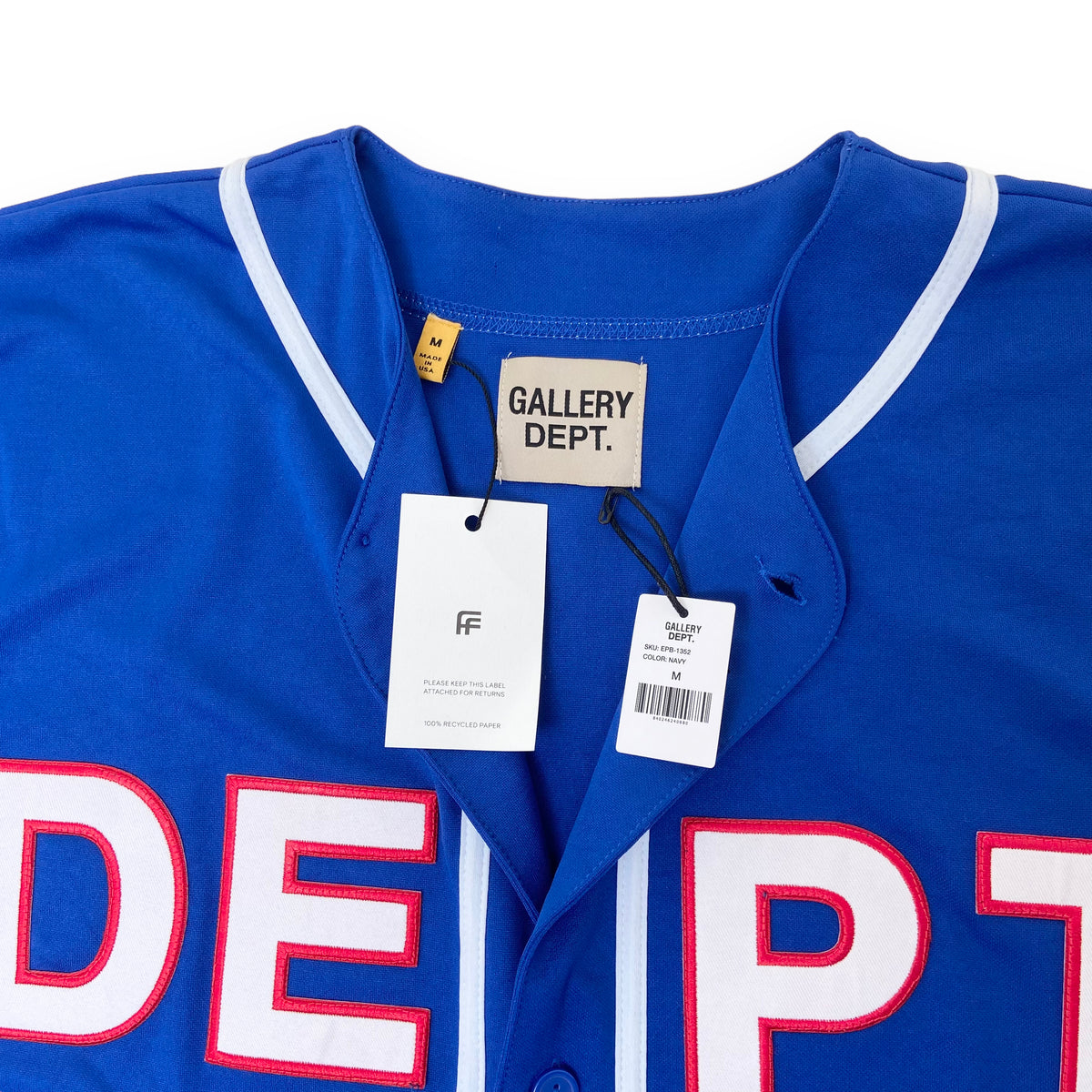 GALLERY DEPT. ECHO PARK BASEBALL JERSEY BLUE M