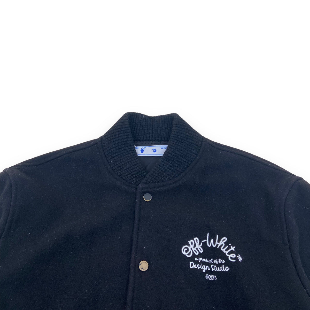 OFF-WHITE WOOL JACKET BLACK M