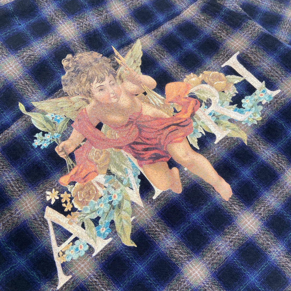 AMIRI CHERUB FLANNEL SHIRT BLUE S