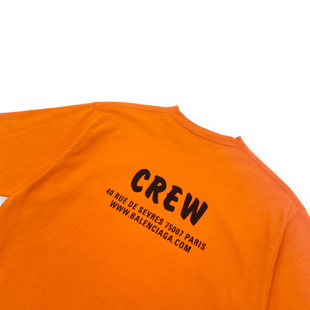 BALENCIAGA OVERSIZED CREW T-SHIRT ORANGE XS