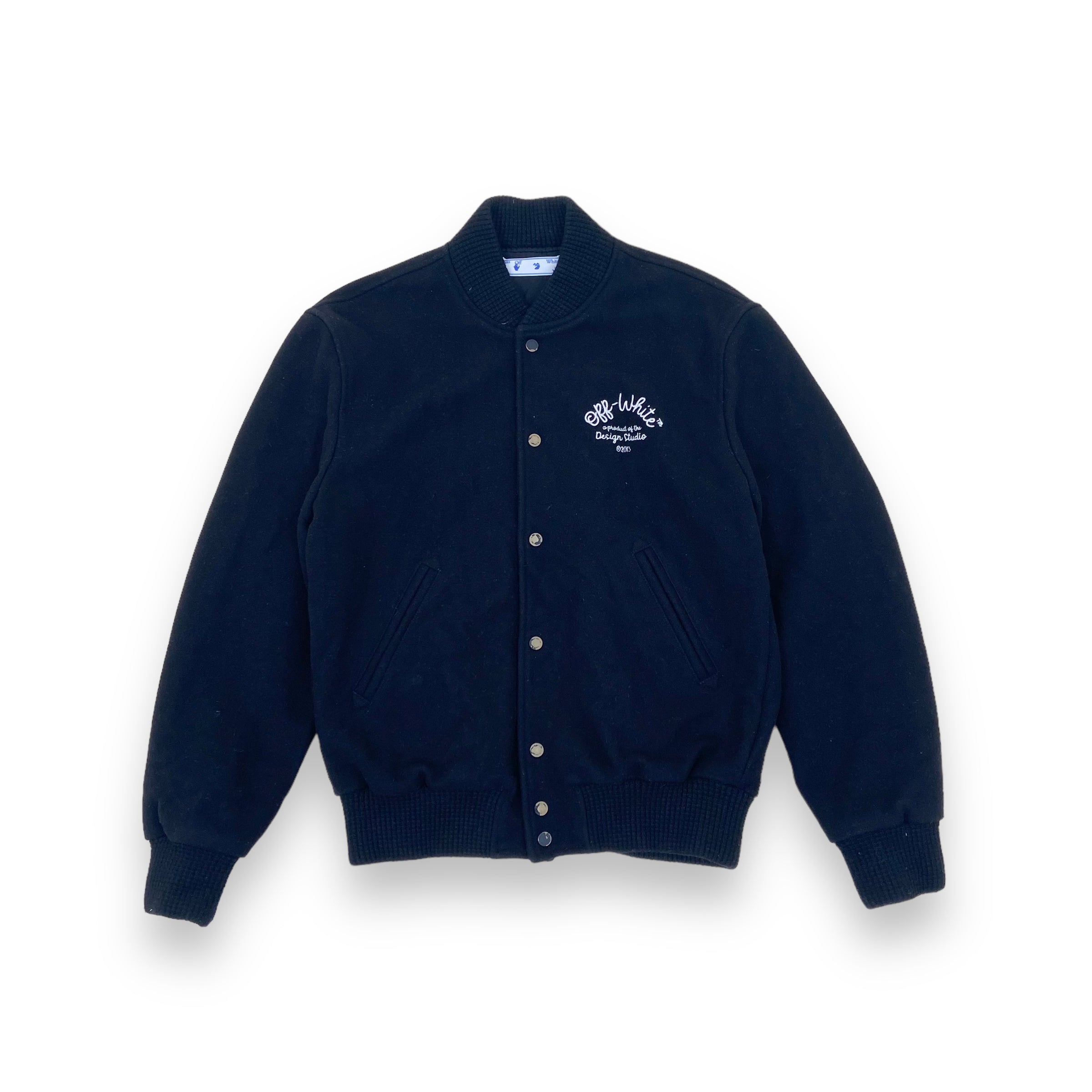 OFF-WHITE WOOL JACKET BLACK M