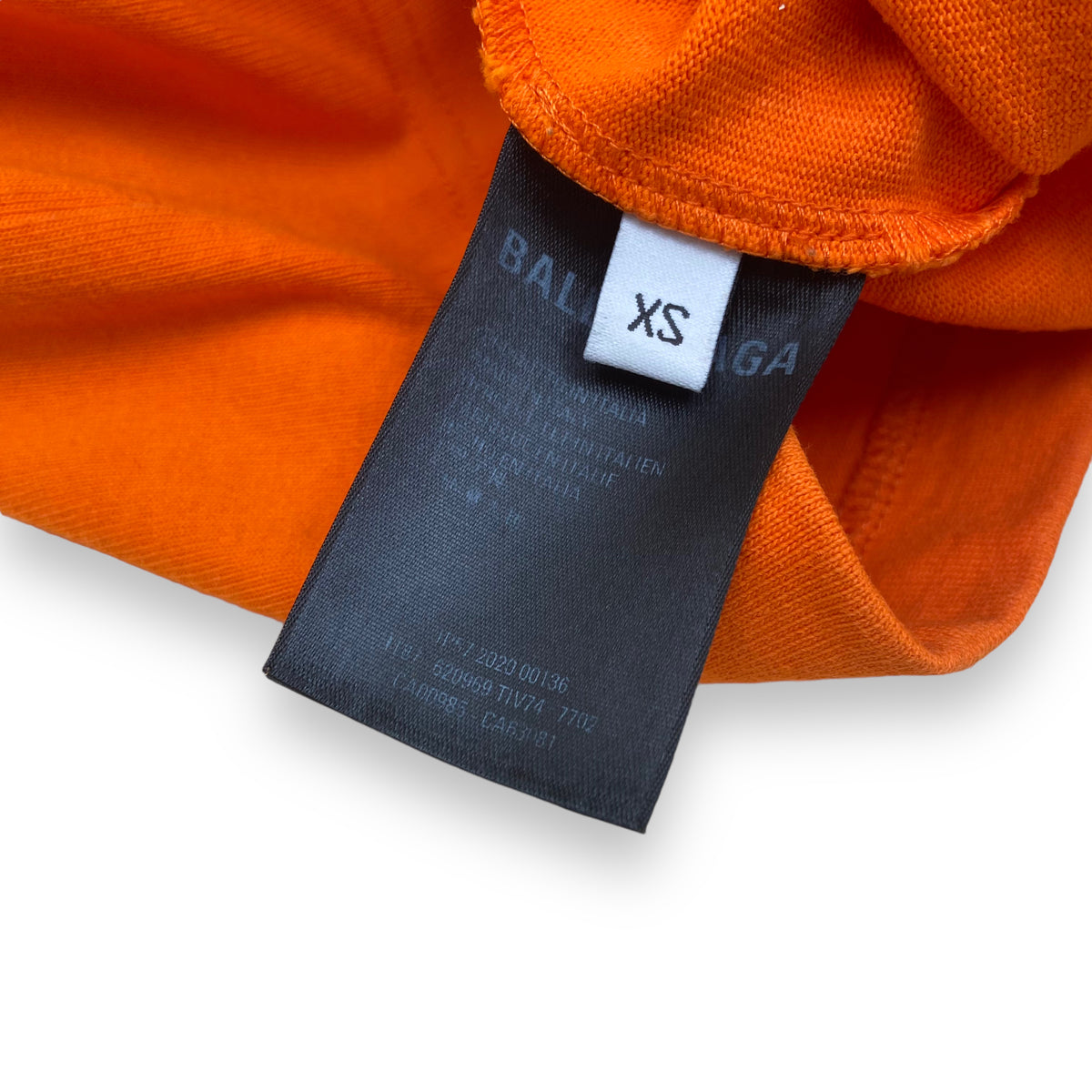 BALENCIAGA OVERSIZED CREW T-SHIRT ORANGE XS