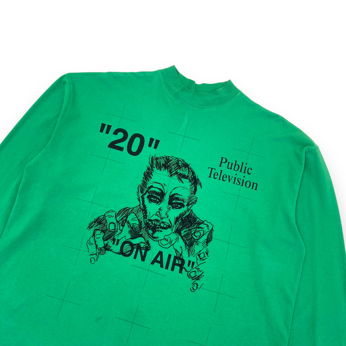 OFF-WHITE LONG SLEEVE T-SHIRT GREEN S
