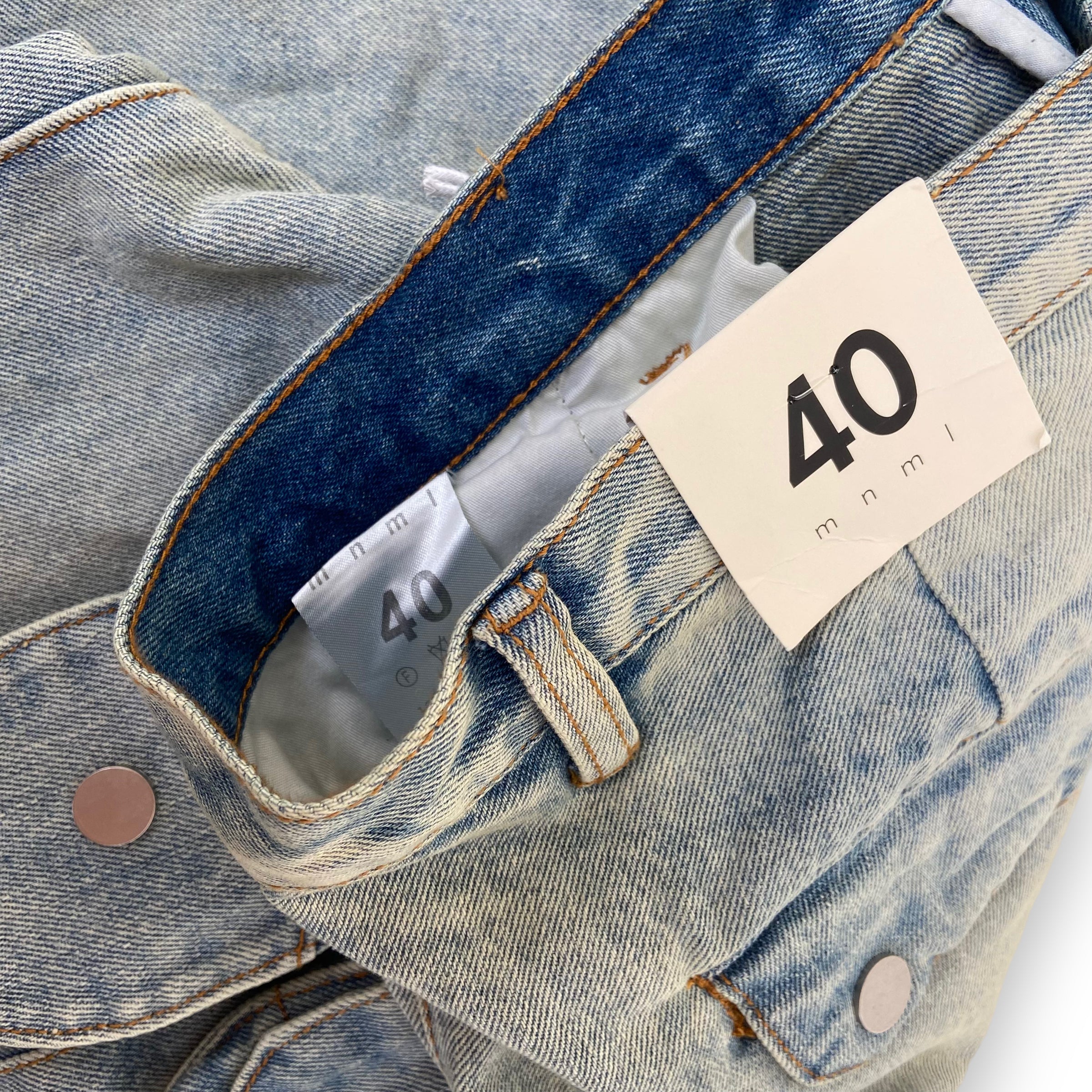 MNML FLARED DENIM JEANS BLUE 40W