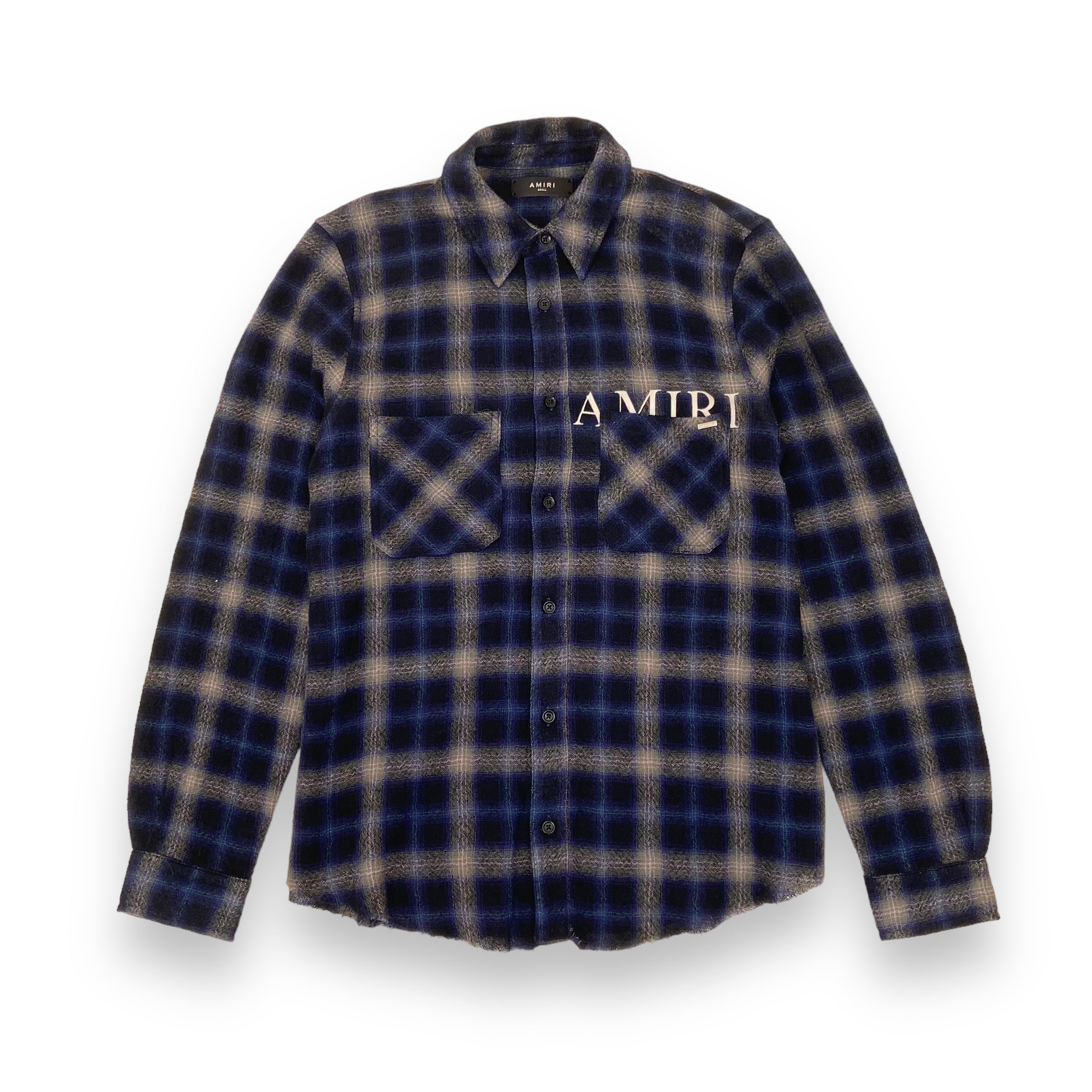 AMIRI CHERUB FLANNEL SHIRT BLUE S