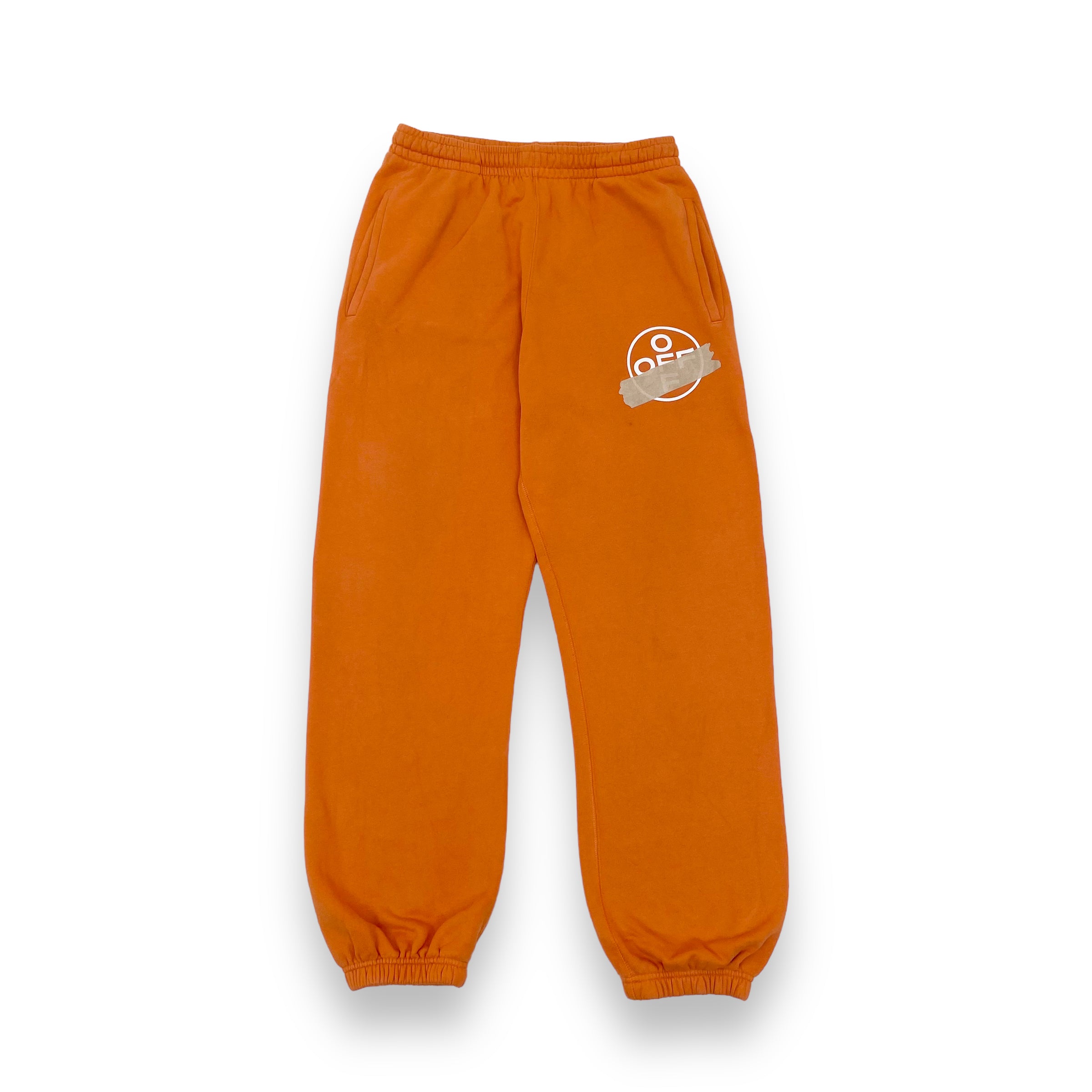 OFF-WHITE TAPE JOGGERS ORANGE M