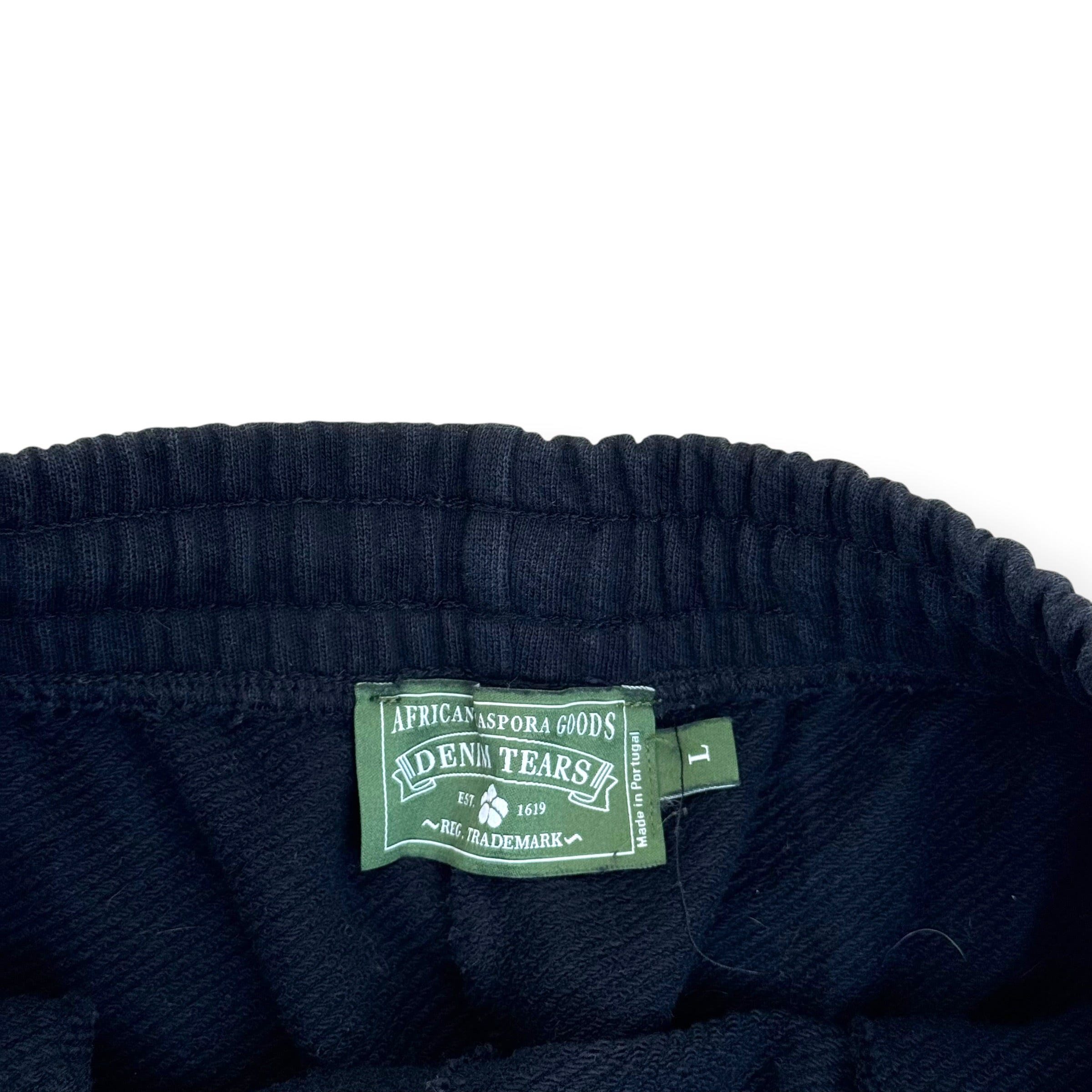 DENIM TEARS WREATH SWEATPANTS BLACK L