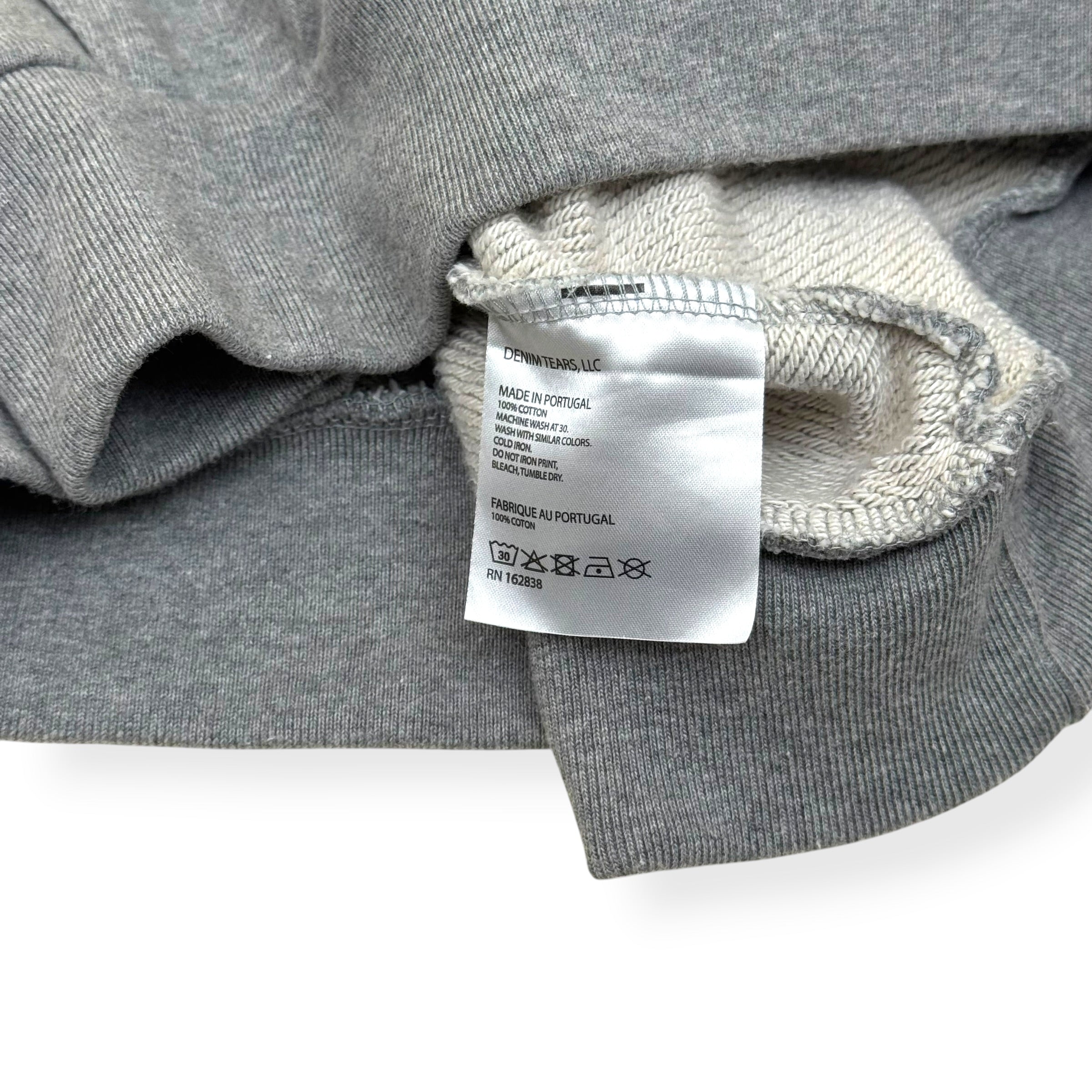 DENIM TEARS WREATH HOODIE GREY / WHITE XL