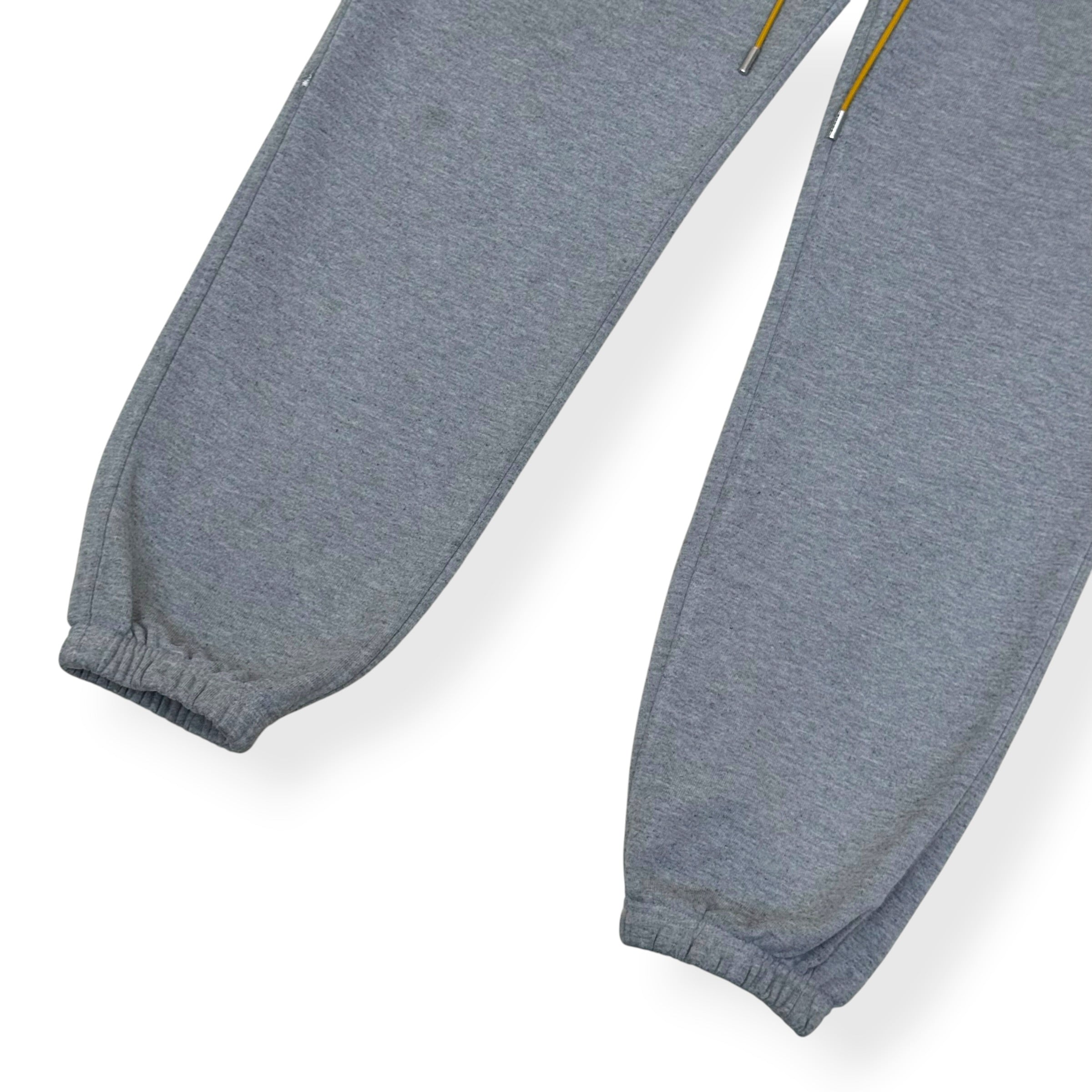 RHUDE LOGO-EMBROIDERED SWEATPANTS GREY L