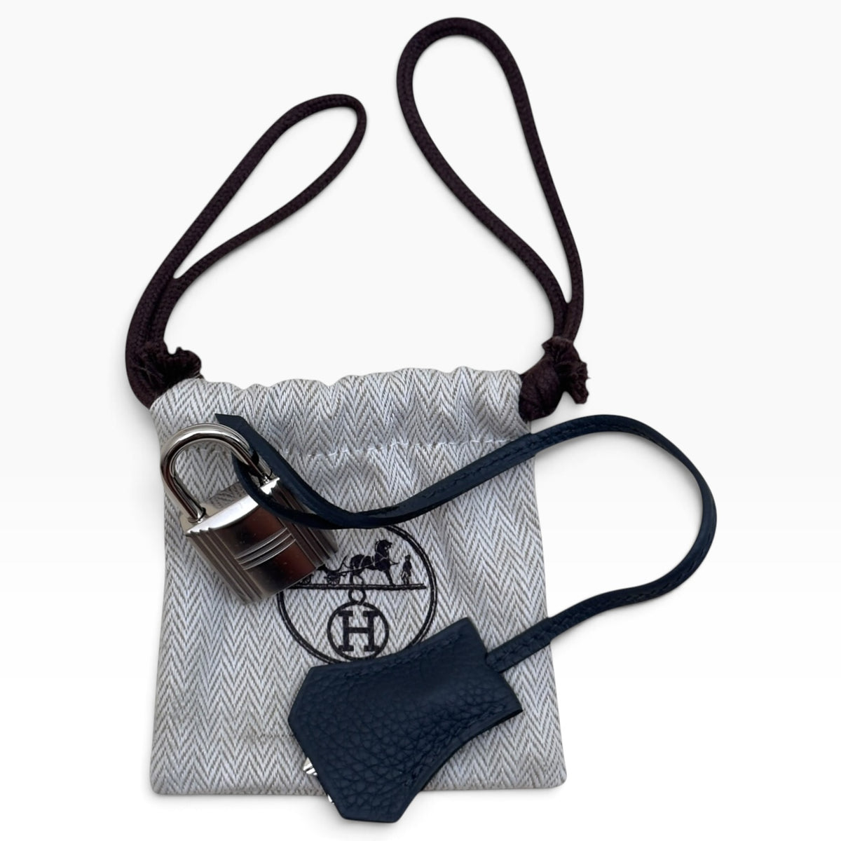 HERMES KELLY MESSENGER TOGO CALFSKIN / PALLADIUM HARDWARE GRIS MISTY PM