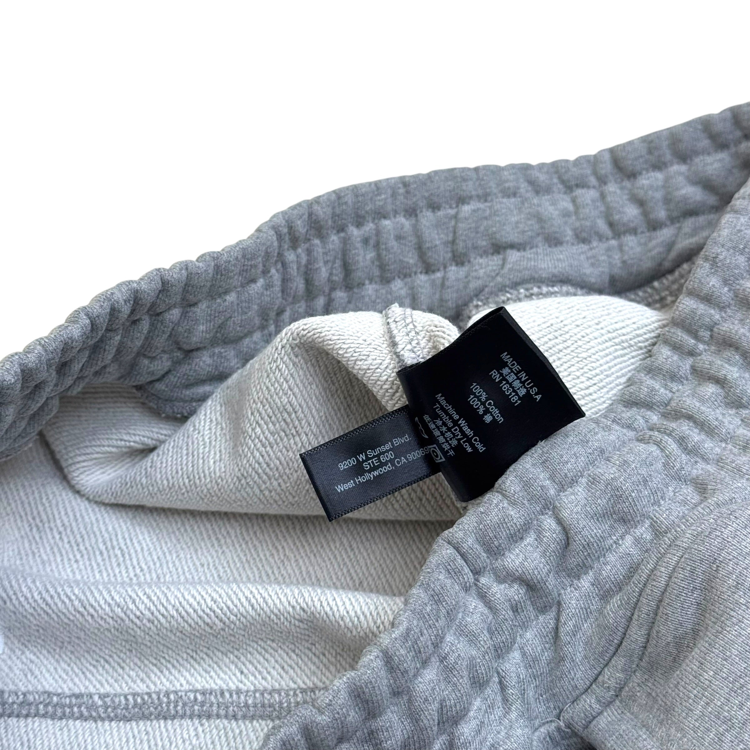 RHUDE LOGO-EMBROIDERED SWEATPANTS GREY L
