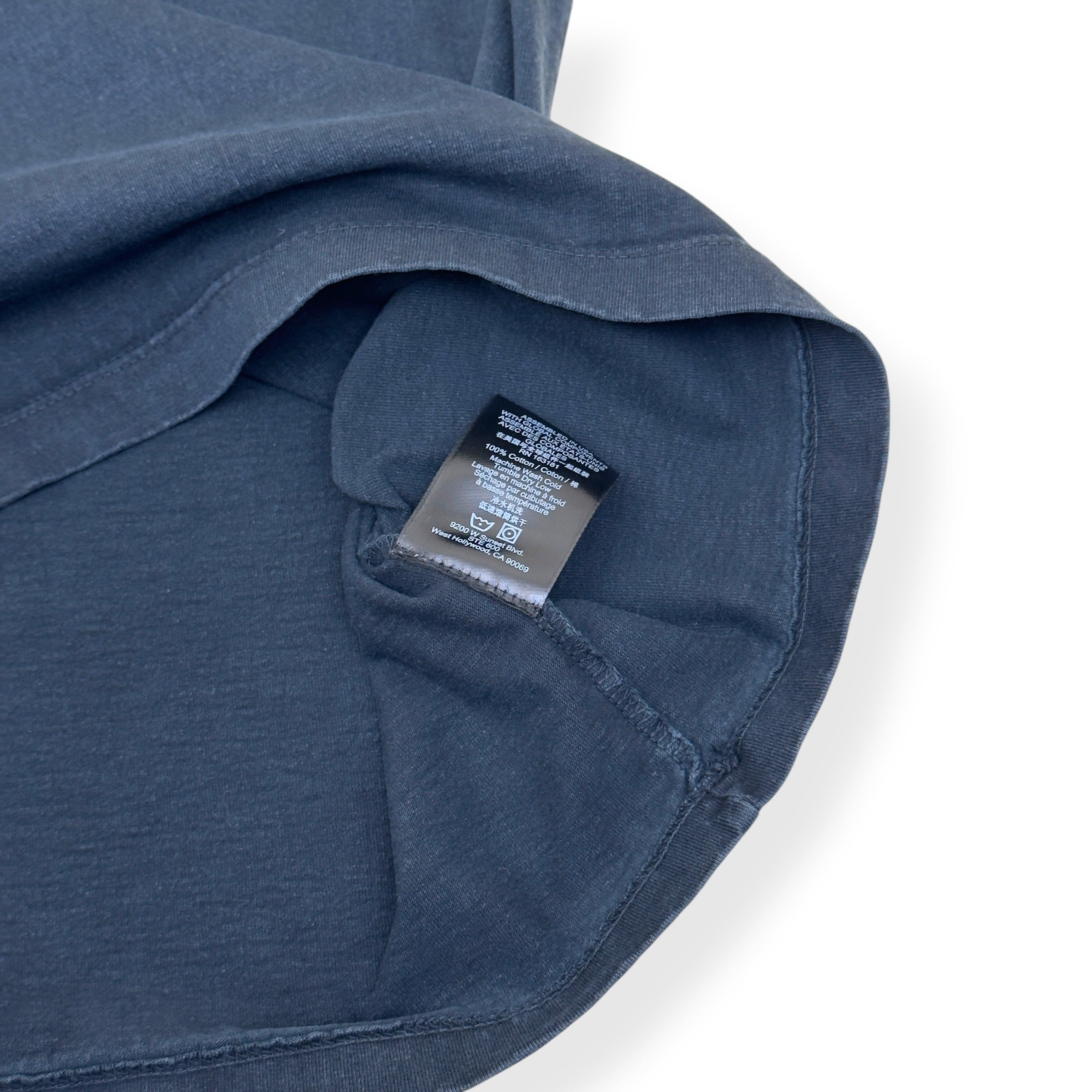RHUDE MOONLIGHT TROPICS T-SHIRT NAVY L