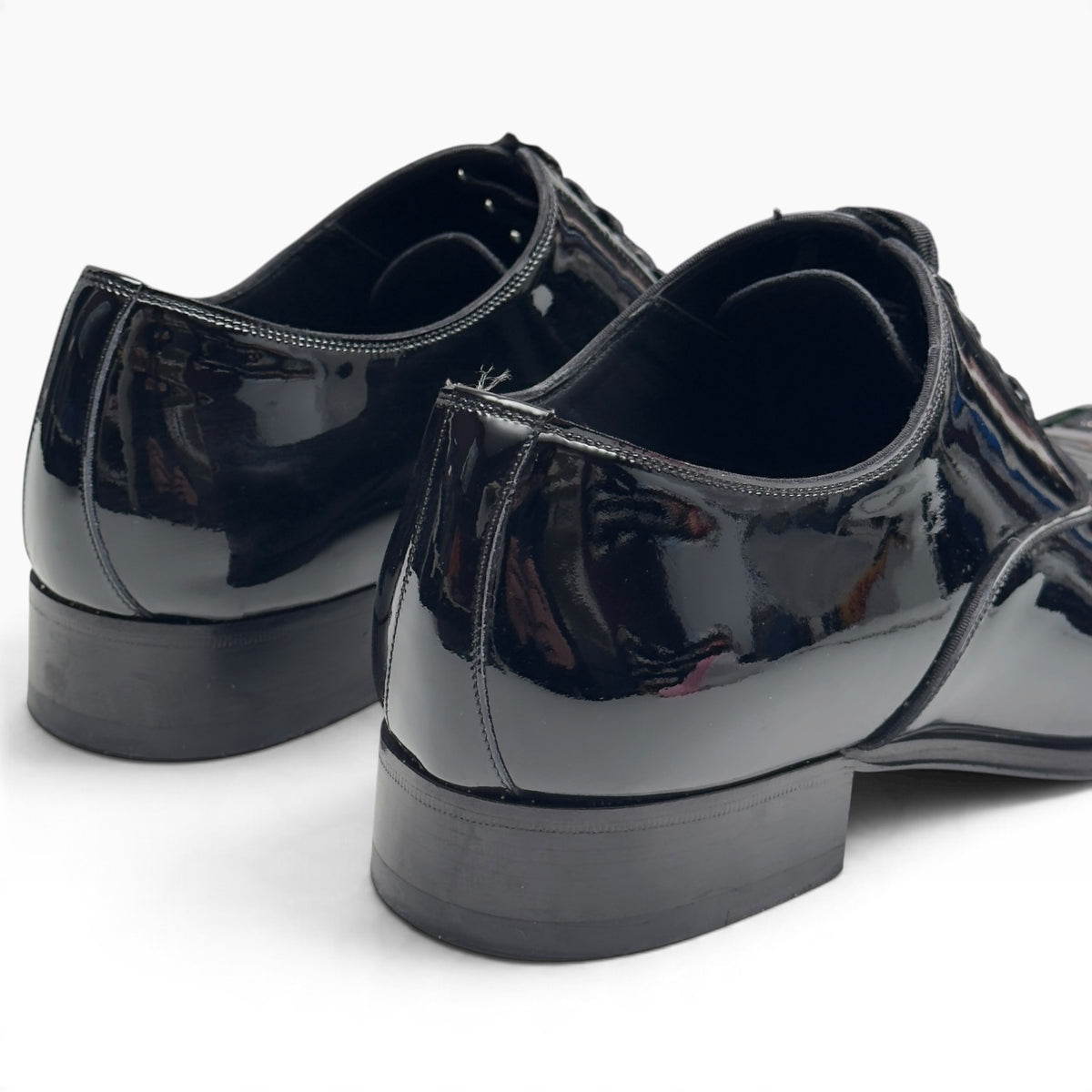 TOM FORD EDGAR PATENT LEATHER OXFORD SHOE BLACK 42 / UK8