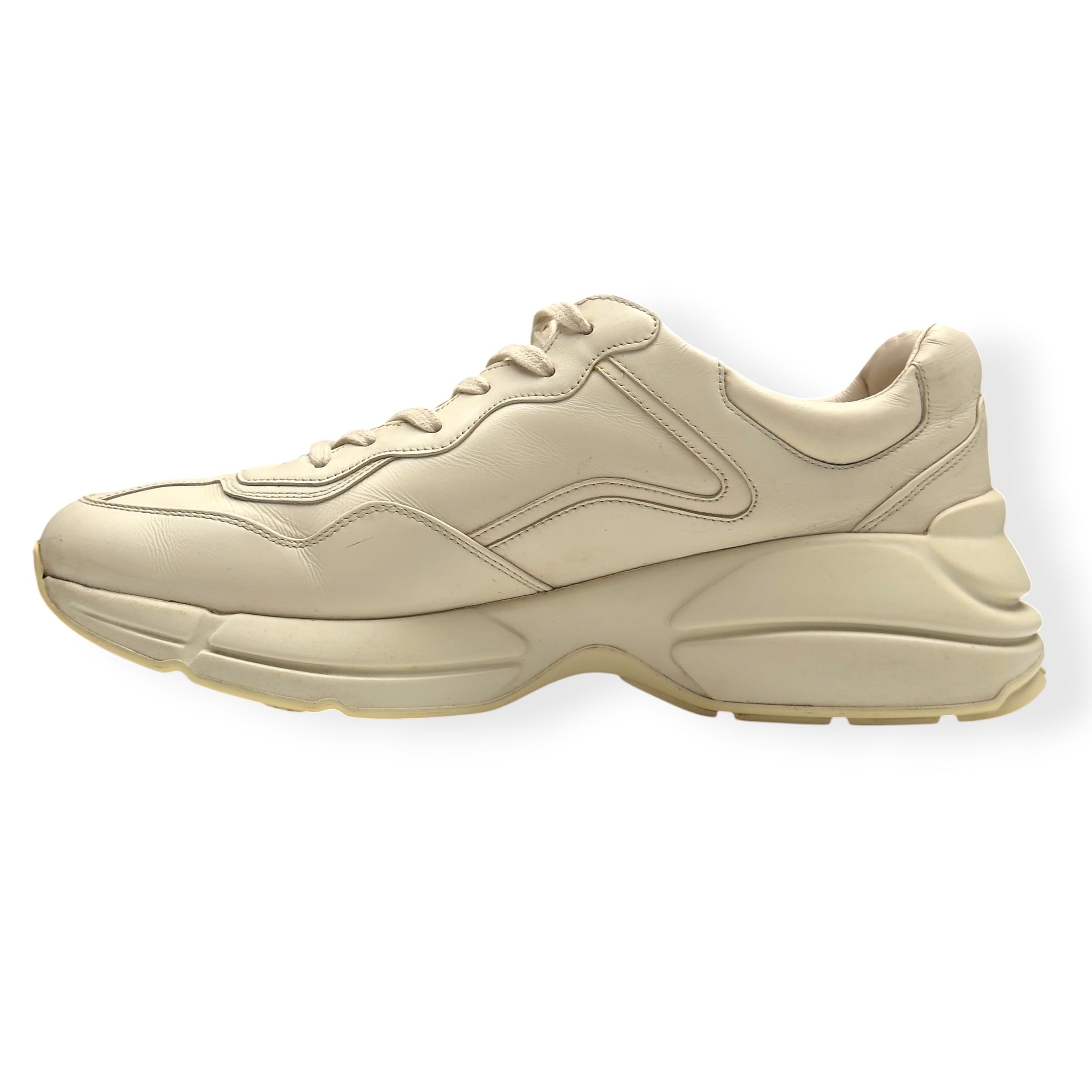 GUCCI RHYTON VINTAGE LOGO SNEAKER ECRU UK10