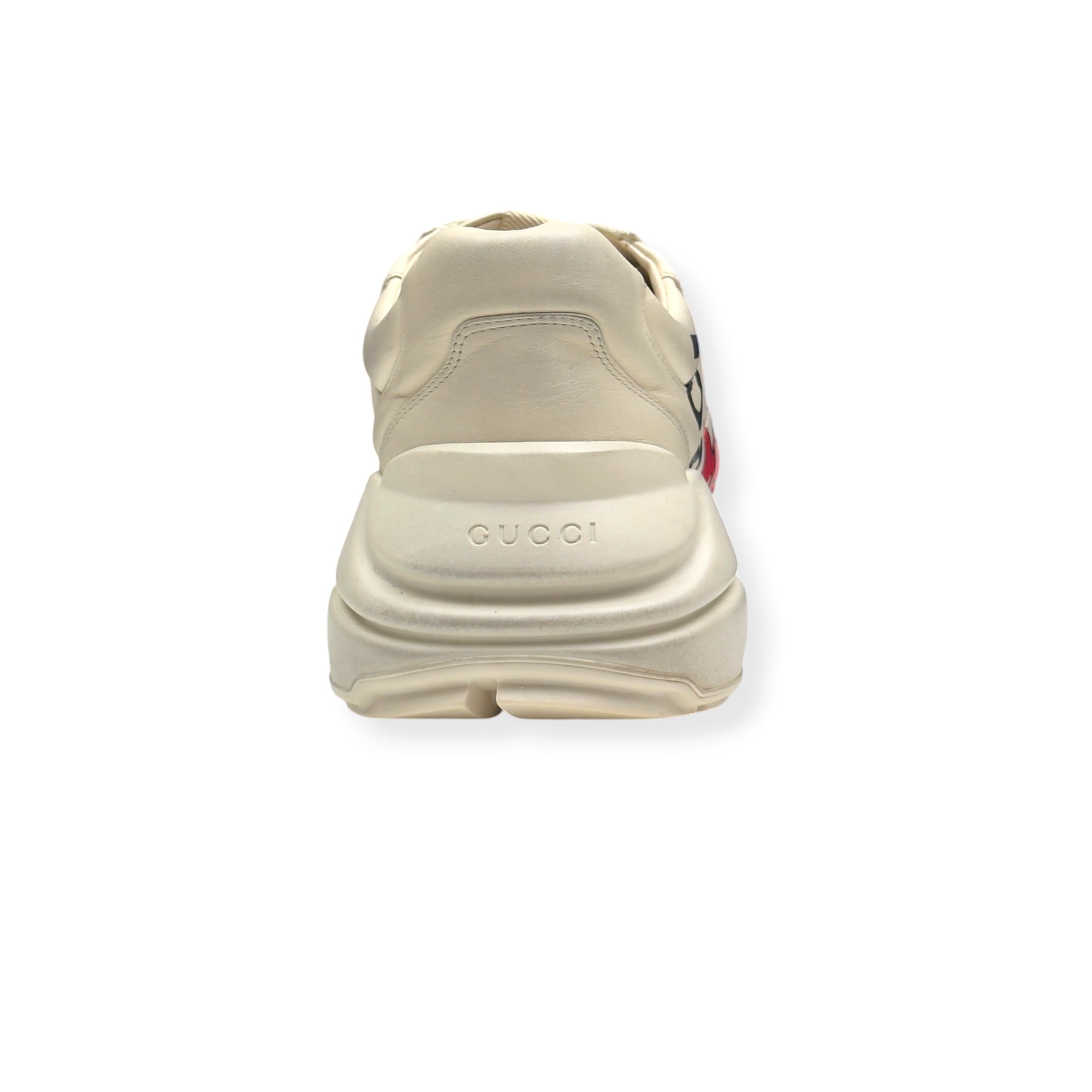 GUCCI RHYTON MOUTH PRINT SNEAKER CREAM / RED UK11