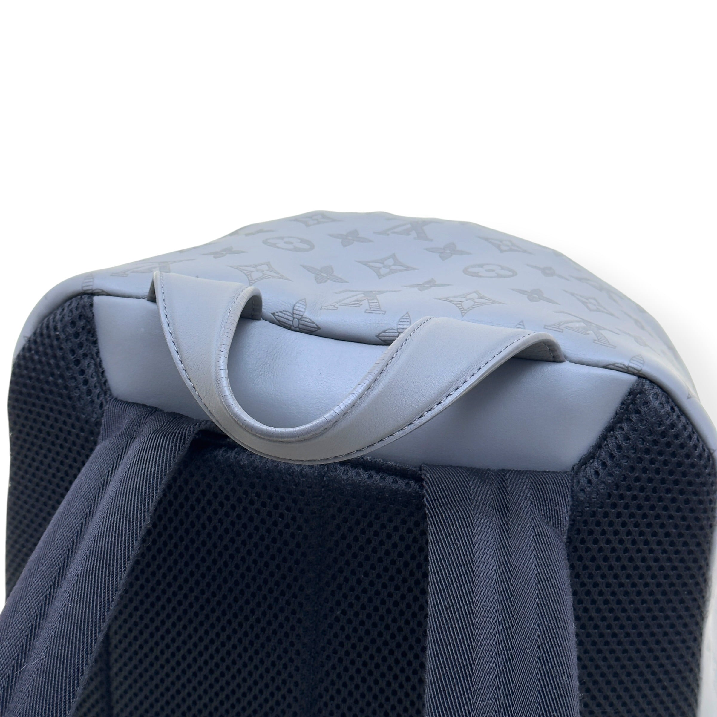 LOUIS VUITTON SHADOW MONOGRAM BACKPACK ANTHRACITE GREY PM