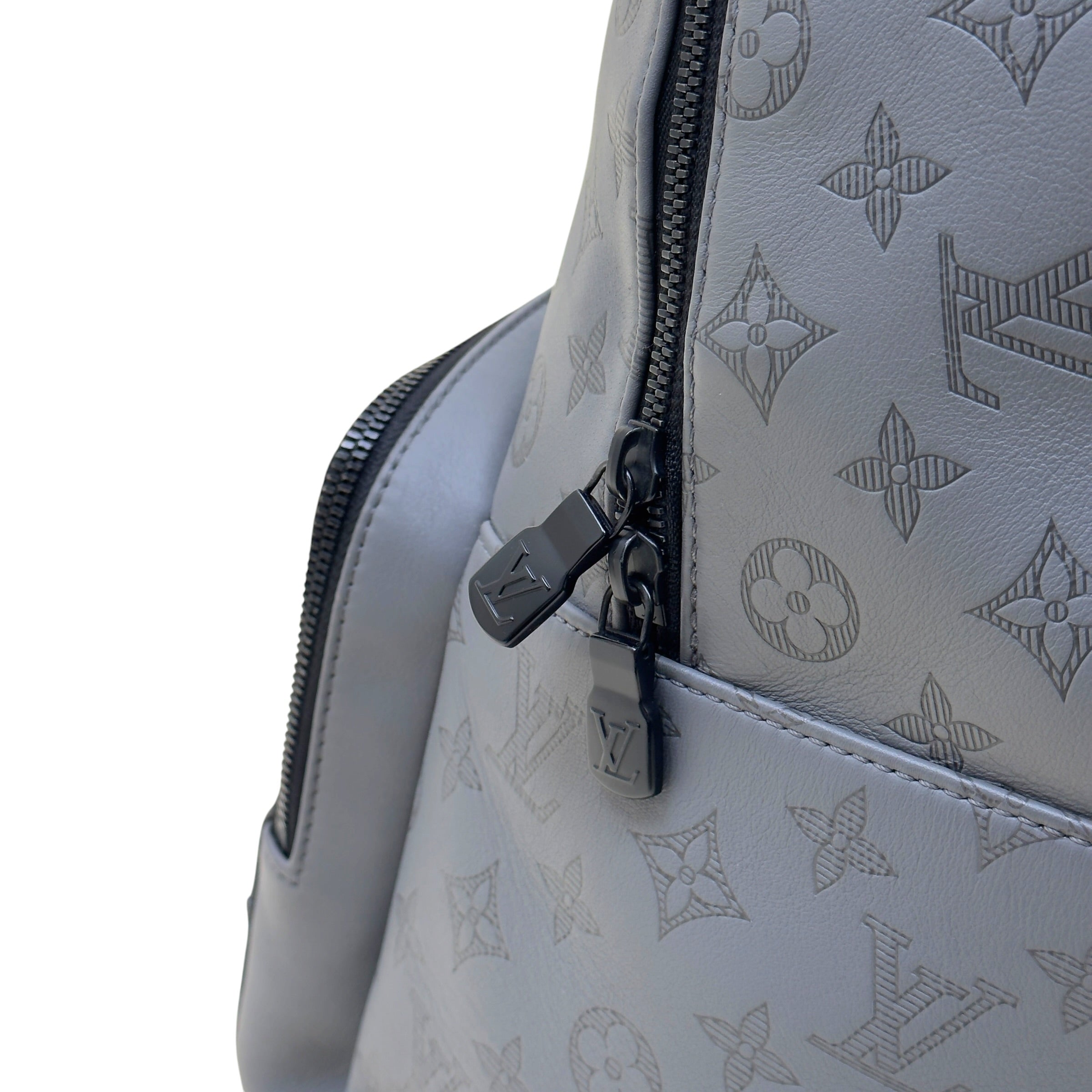 LOUIS VUITTON SHADOW MONOGRAM BACKPACK ANTHRACITE GREY PM