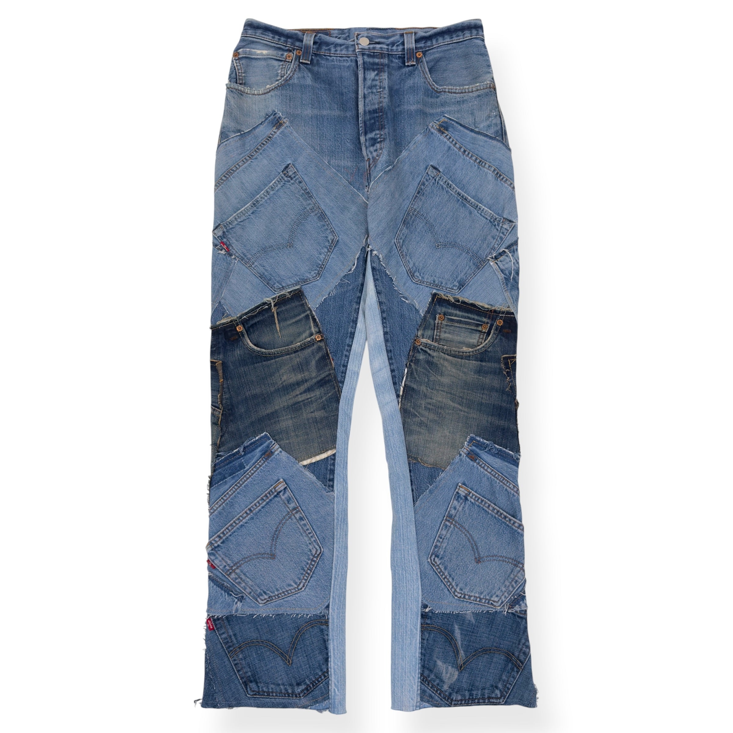 JEANIUS BAR ATELIER PATCHWORK DENIM JEANS 30 / S