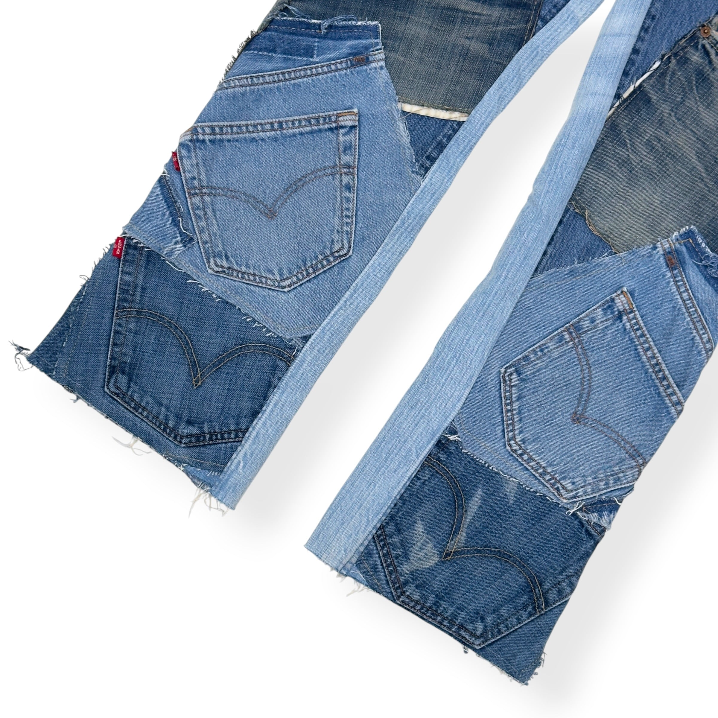 JEANIUS BAR ATELIER PATCHWORK DENIM JEANS 30 / S