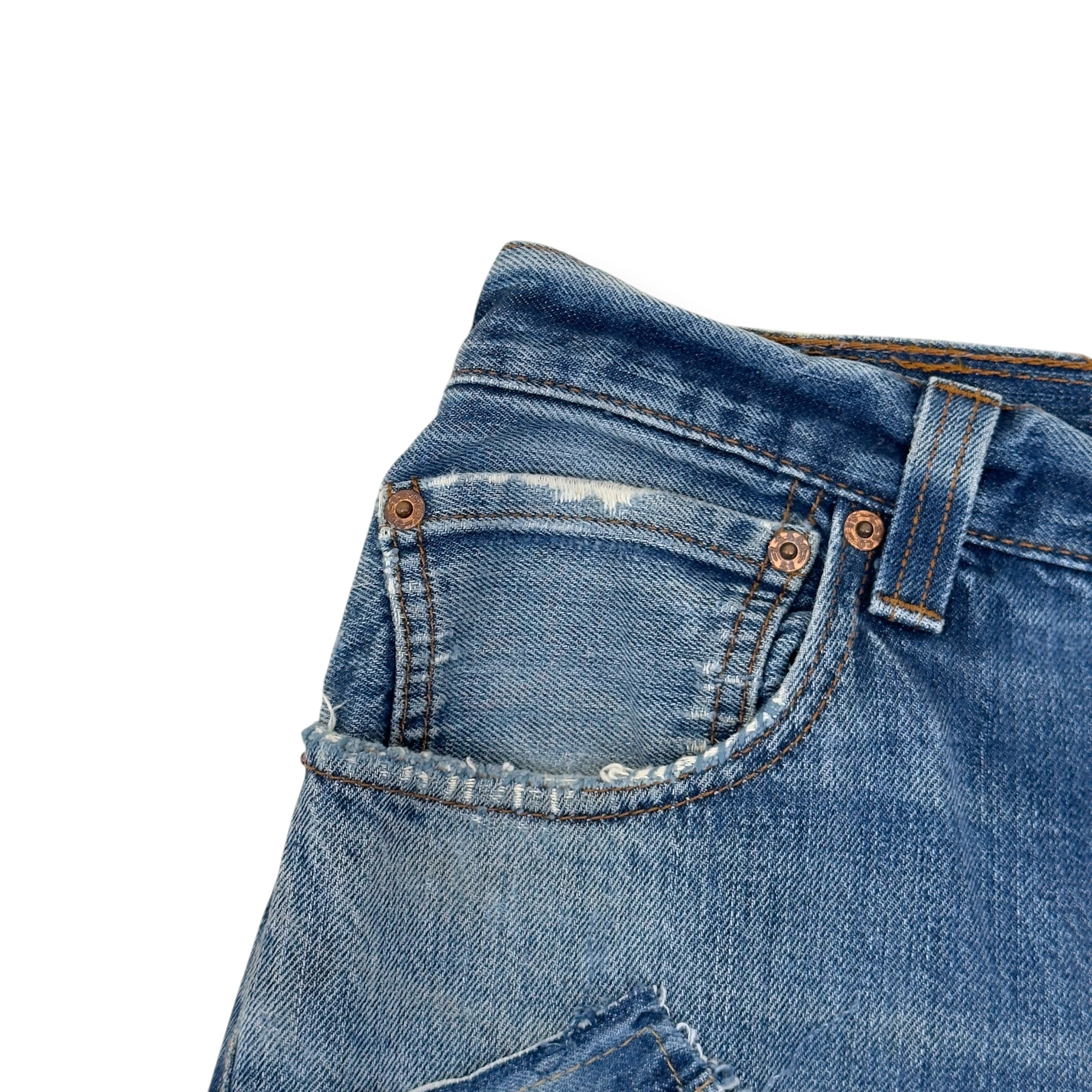 JEANIUS BAR ATELIER PATCHWORK DENIM JEANS 30 / S