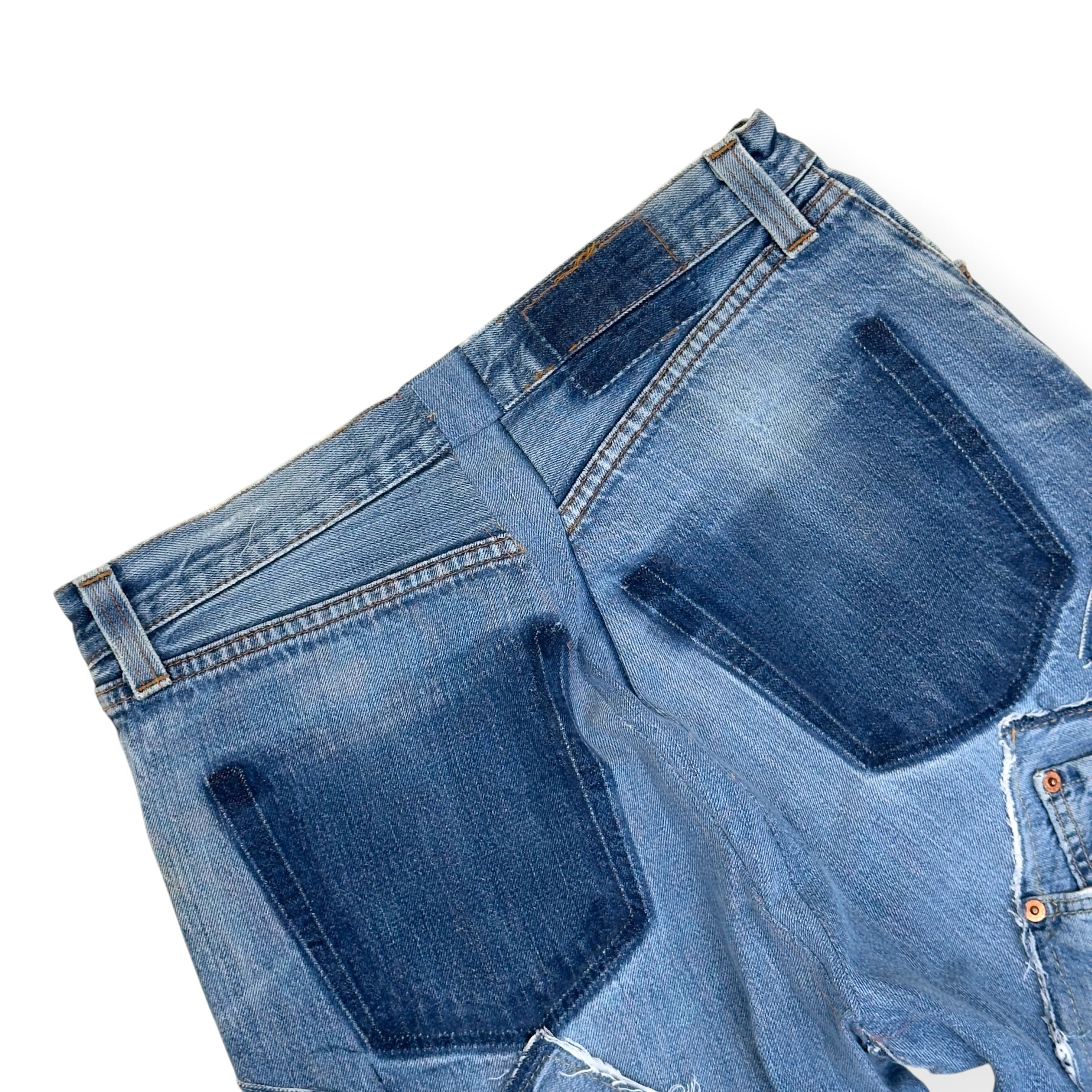 JEANIUS BAR ATELIER PATCHWORK DENIM JEANS 30 / S