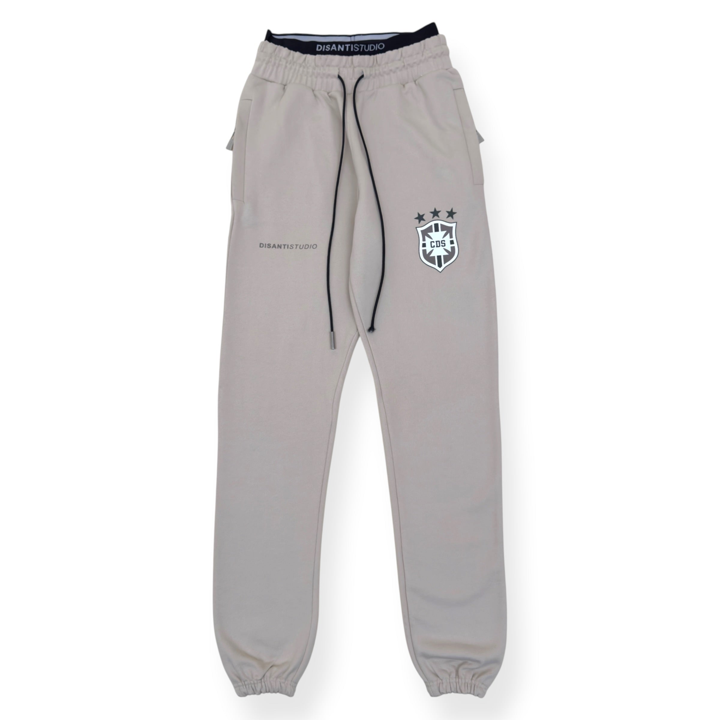 DISANTI STUDIO LOGO SWEATPANTS CREAM / BLACK S
