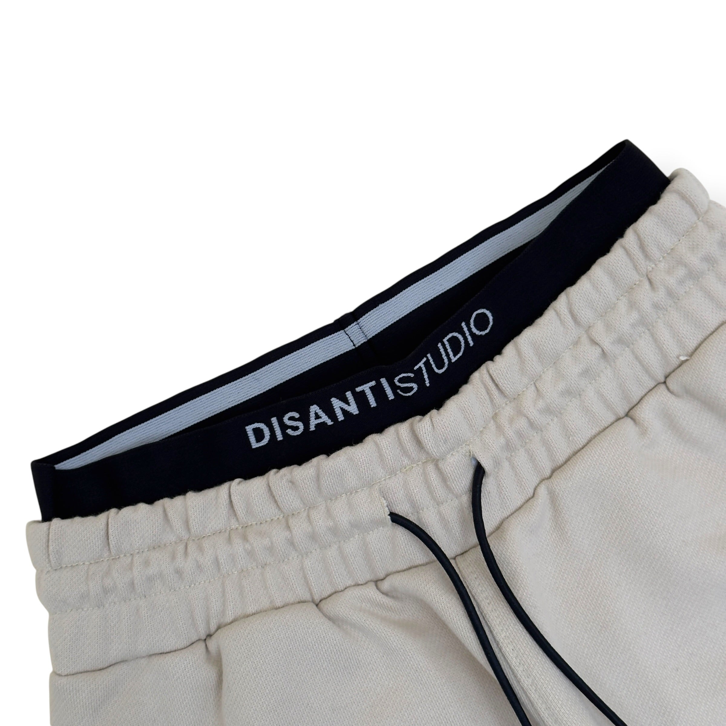 DISANTI STUDIO LOGO SWEATPANTS CREAM / BLACK S