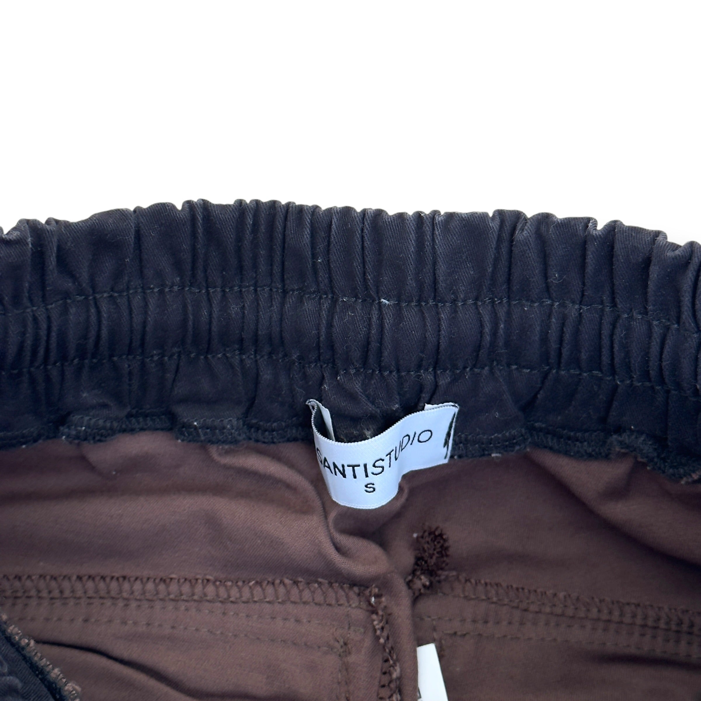 DISANTI STUDIO COTTON TROUSERS BROWN S