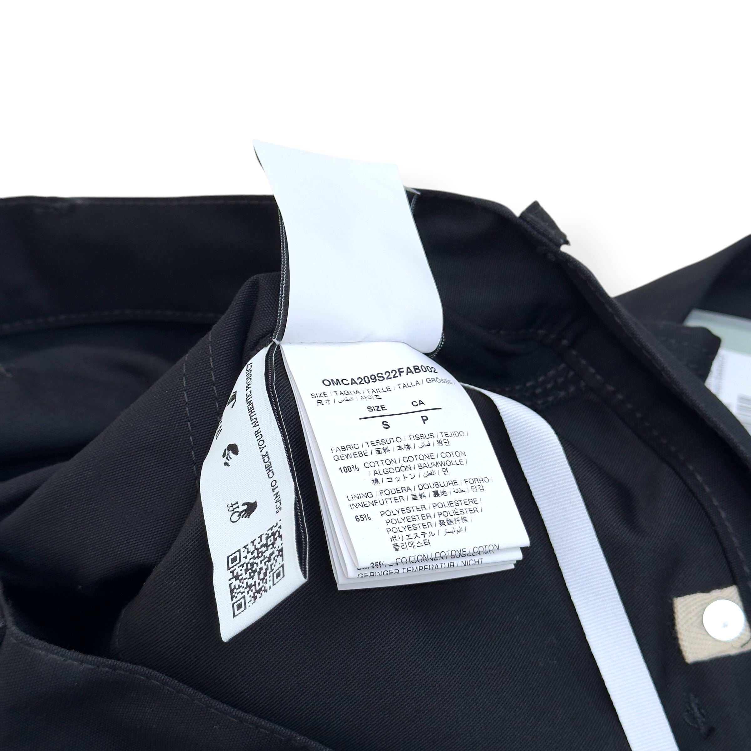 OFF-WHITE CARPENTER TROUSERS BLACK S