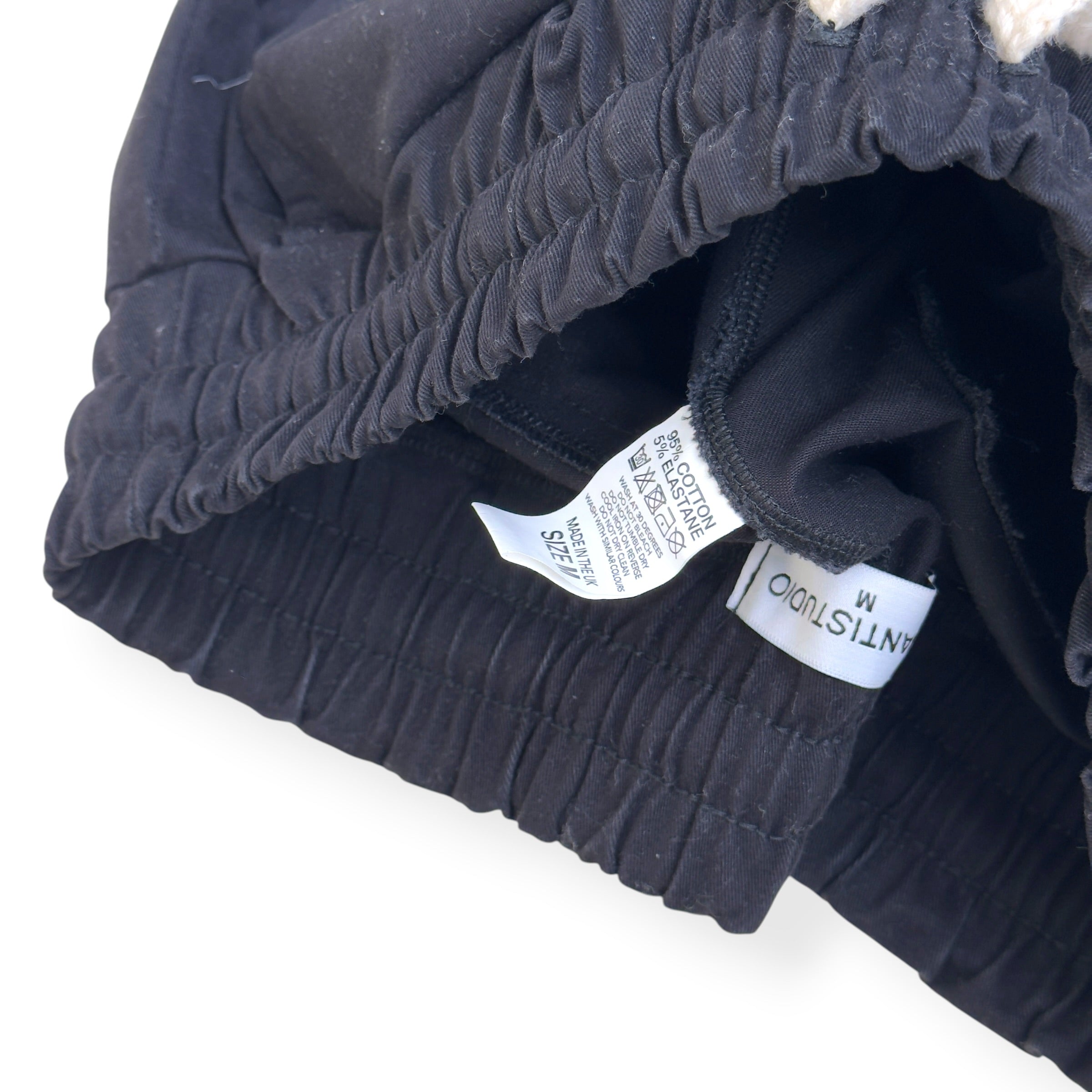 DISANTI SUDIO COTTON TROUSERS BLACK M