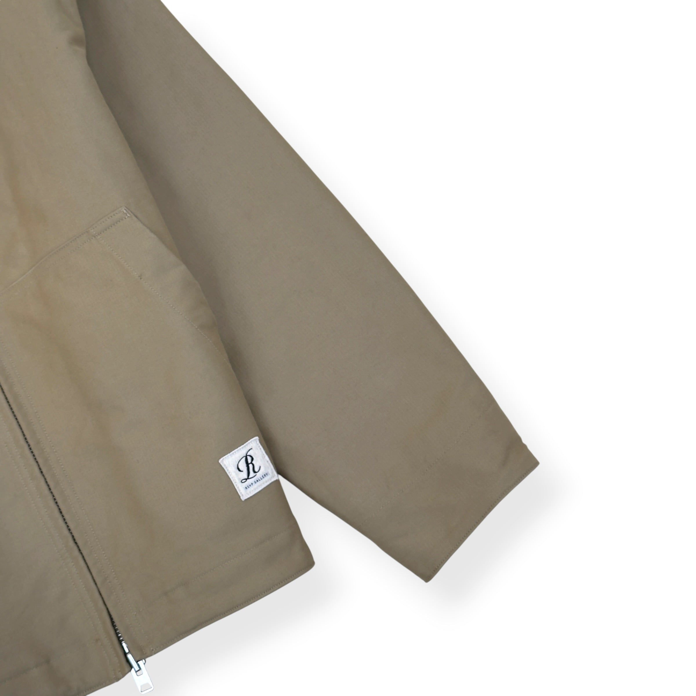 AGOLDE X RSVP GALLERY DISTRICT WORK JACKET TAUPE S
