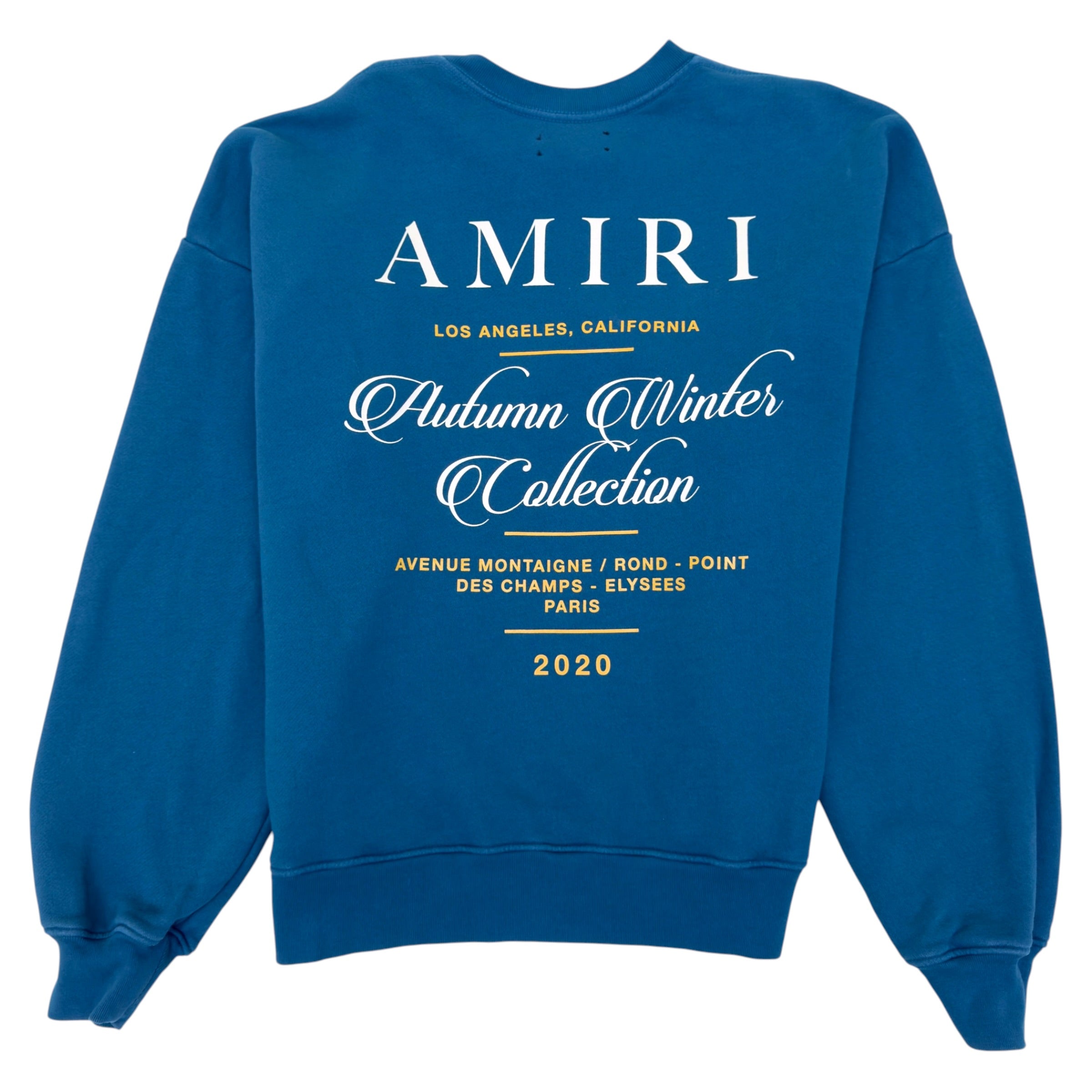 AMIRI GIVEAWAY CREWNECK SWEATSHIRT BLUE M