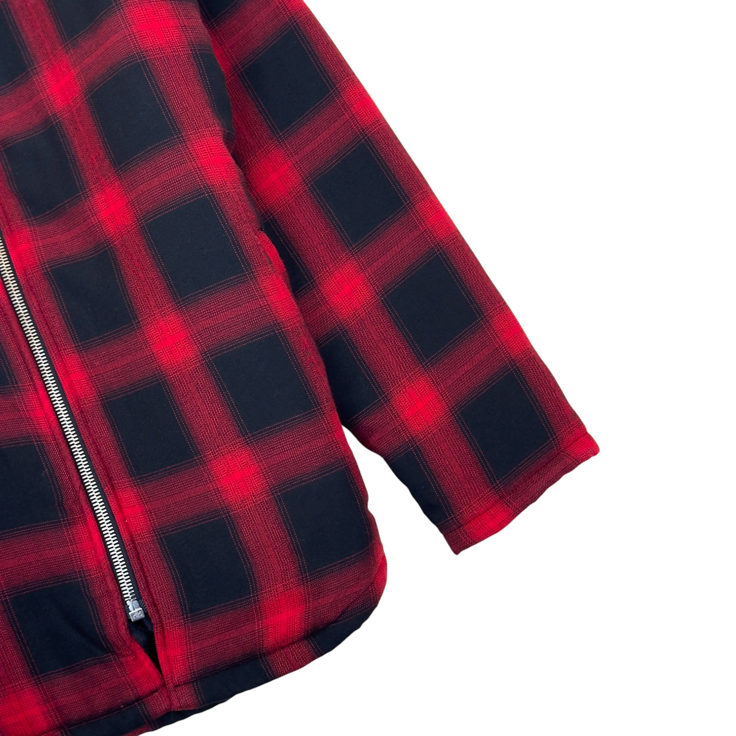 ASKYURSELF BANNED PADDED FLANNEL JACKET RED / BLACK 1 / S