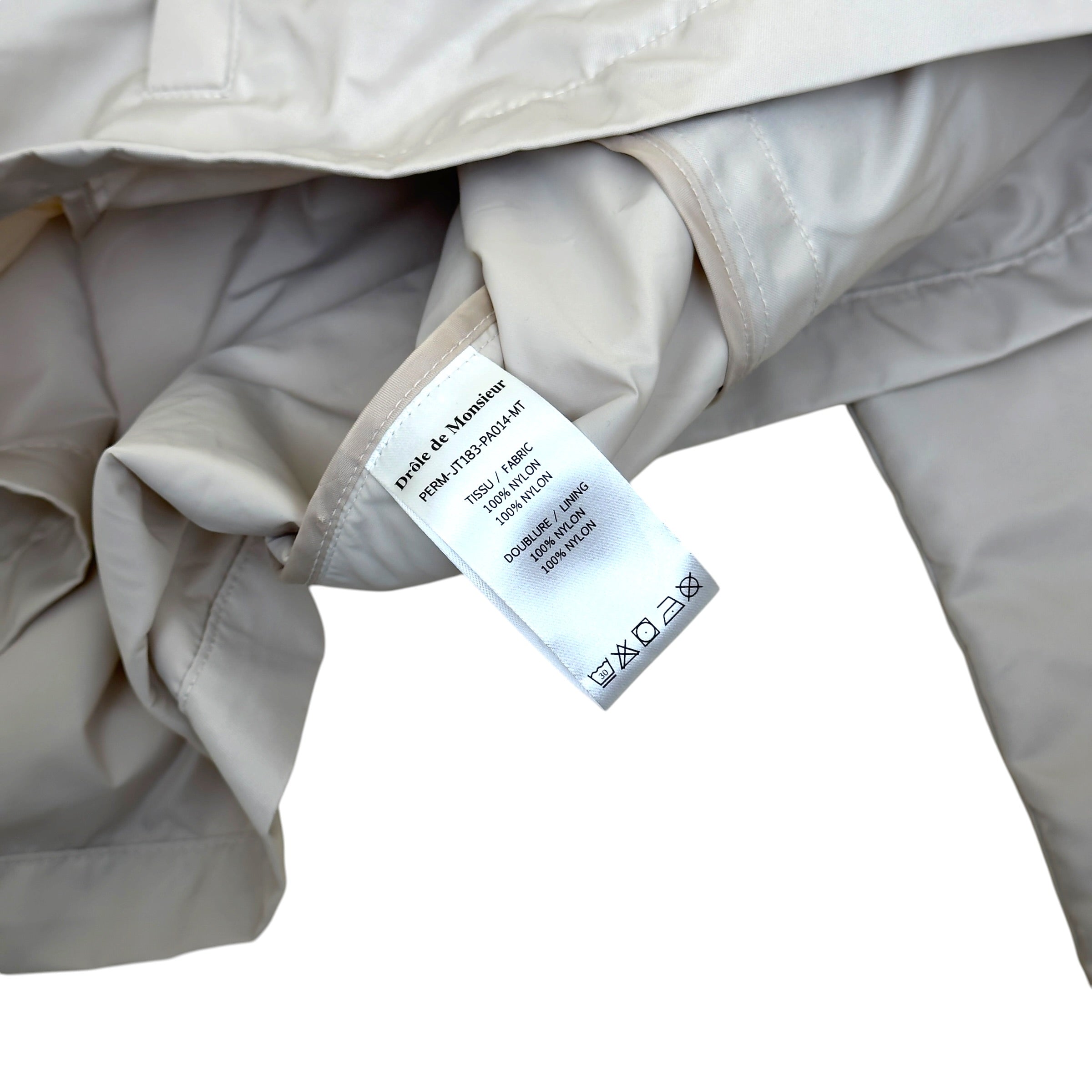 DRÔLE DE MONSIEUR NYLON JACKET CREAM S