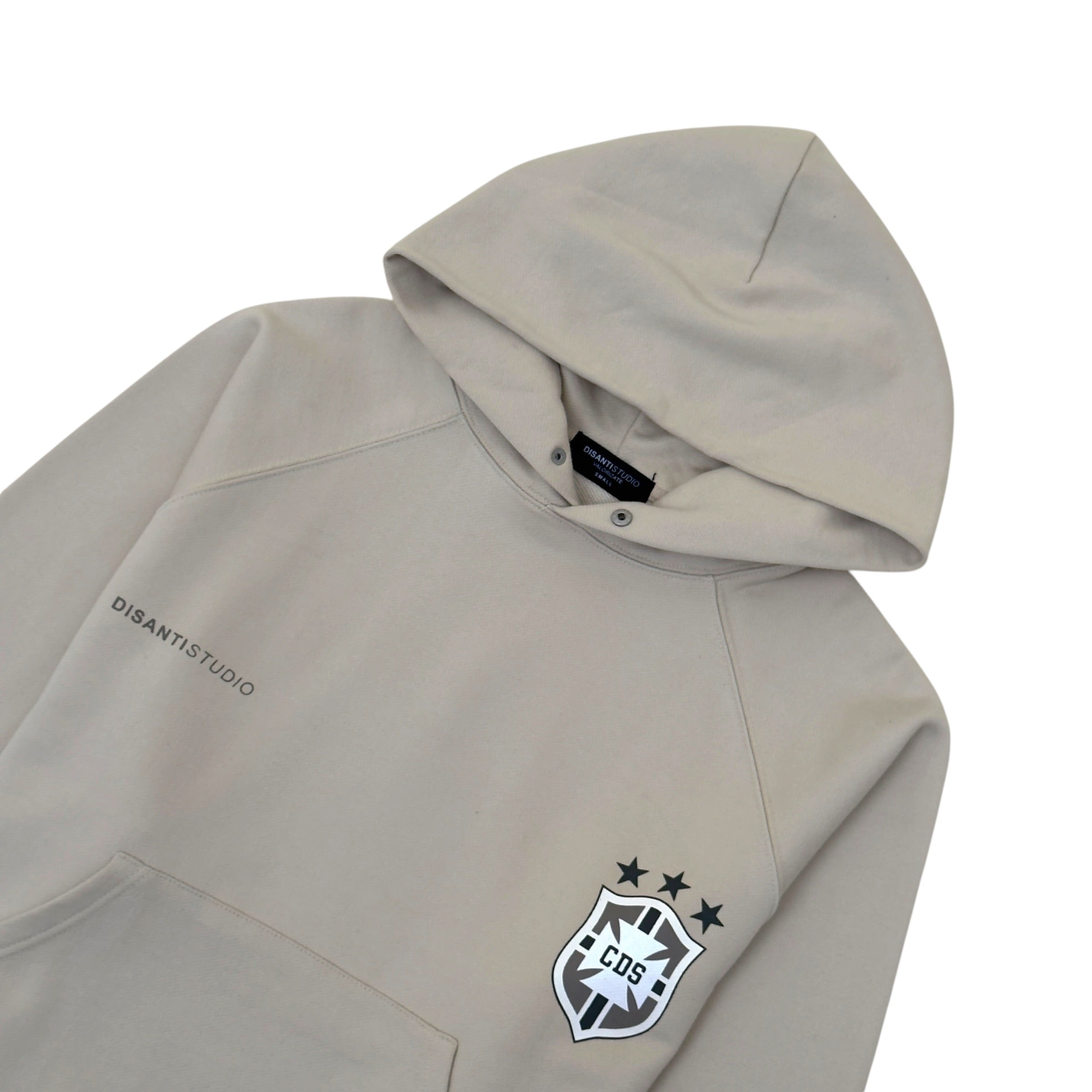 DISANTI STUDIO LOGO HOODIE CREAM S