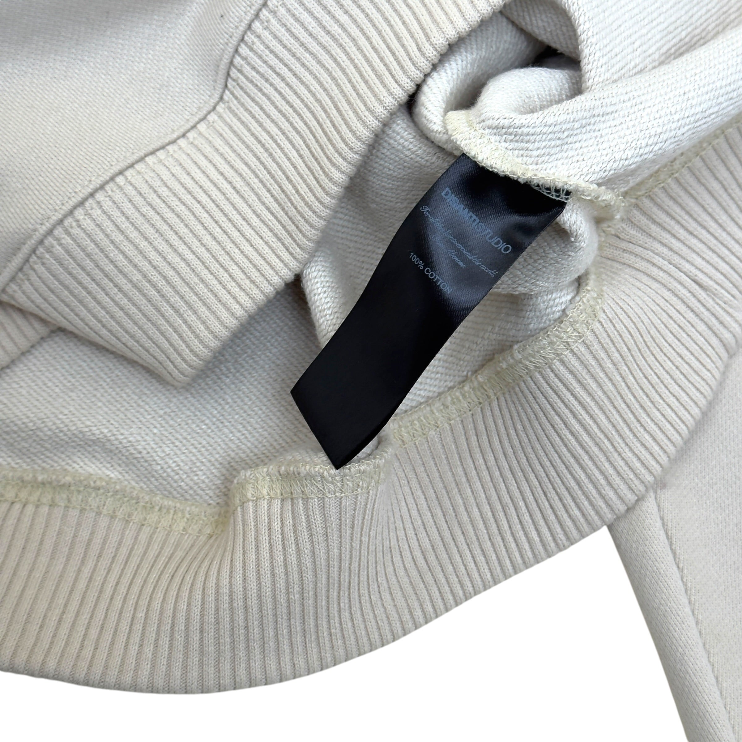 DISANTI STUDIO LOGO HOODIE CREAM S