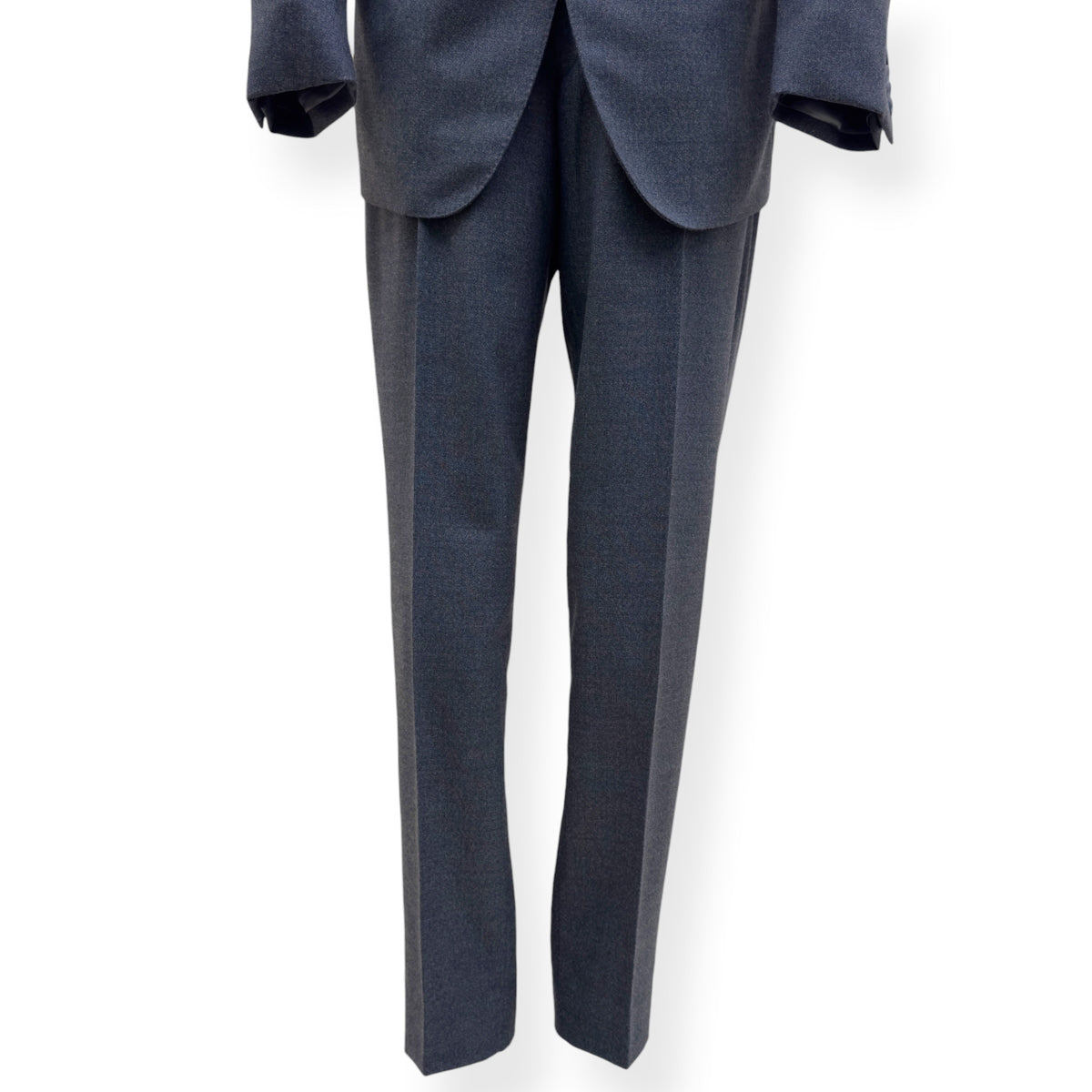 THOM SWEENEY BESPOKE WOOL SUIT GREY XL