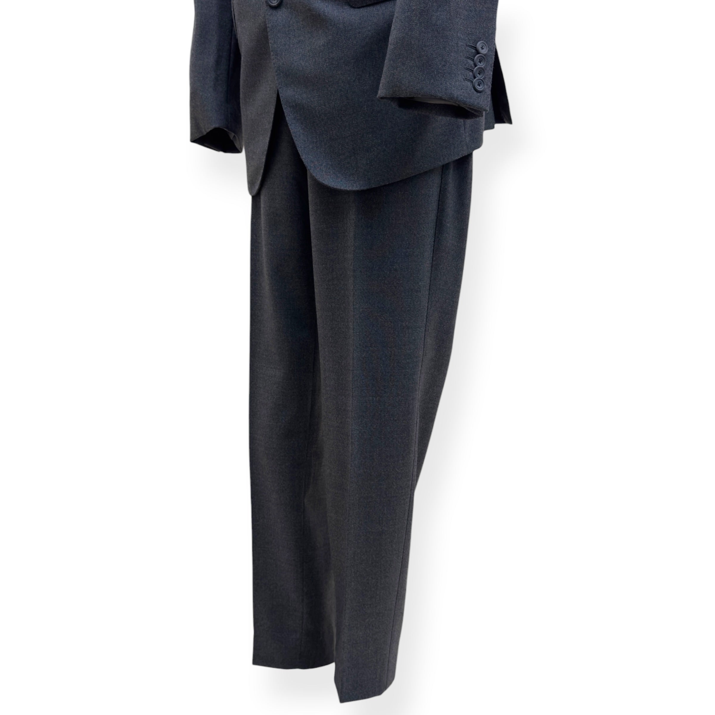 THOM SWEENEY BESPOKE WOOL SUIT GREY XL