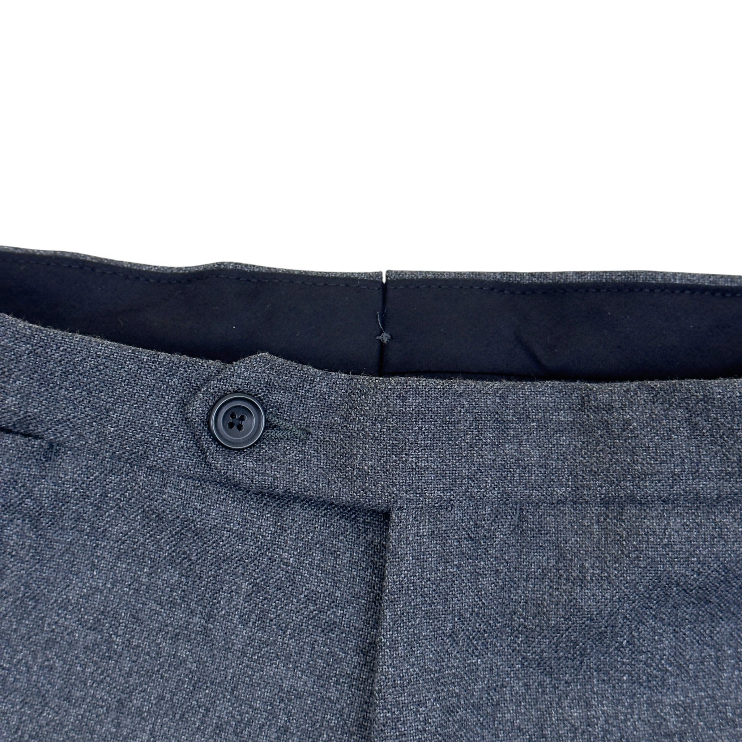 THOM SWEENEY BESPOKE WOOL SUIT GREY XL