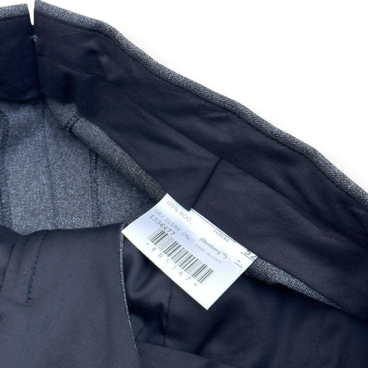 THOM SWEENEY BESPOKE WOOL SUIT GREY XL