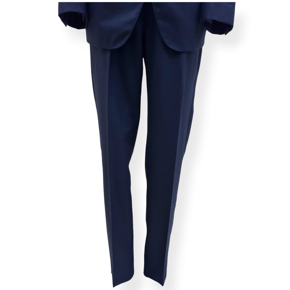THOM SWEENEY BESPOKE WOOL SUIT NAVY XL