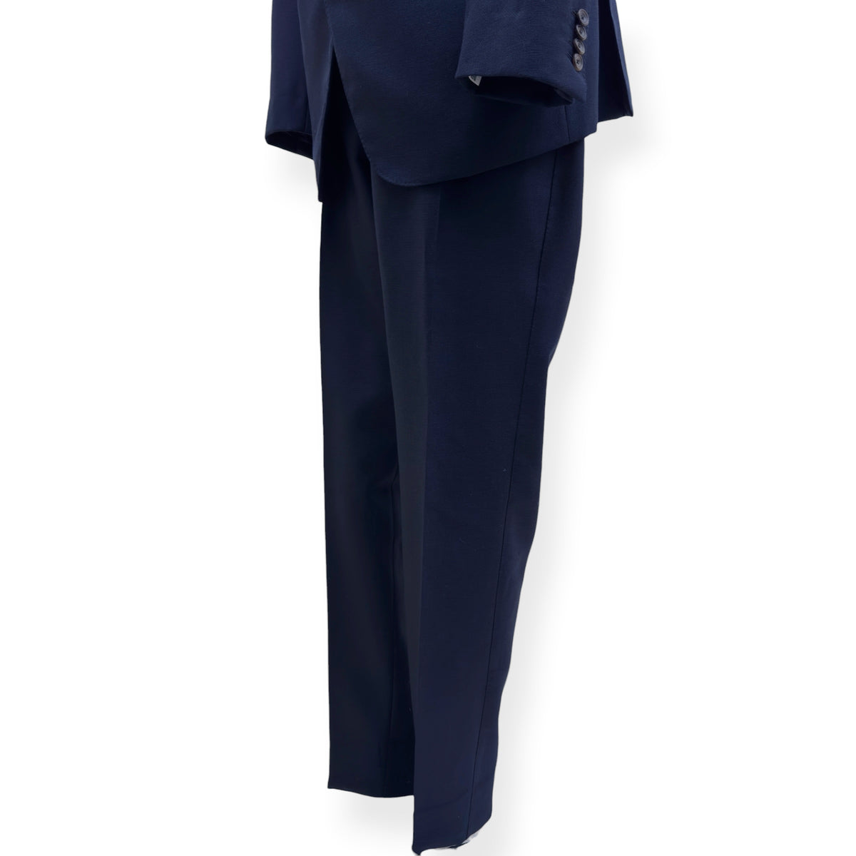 THOM SWEENEY BESPOKE WOOL SUIT NAVY XL